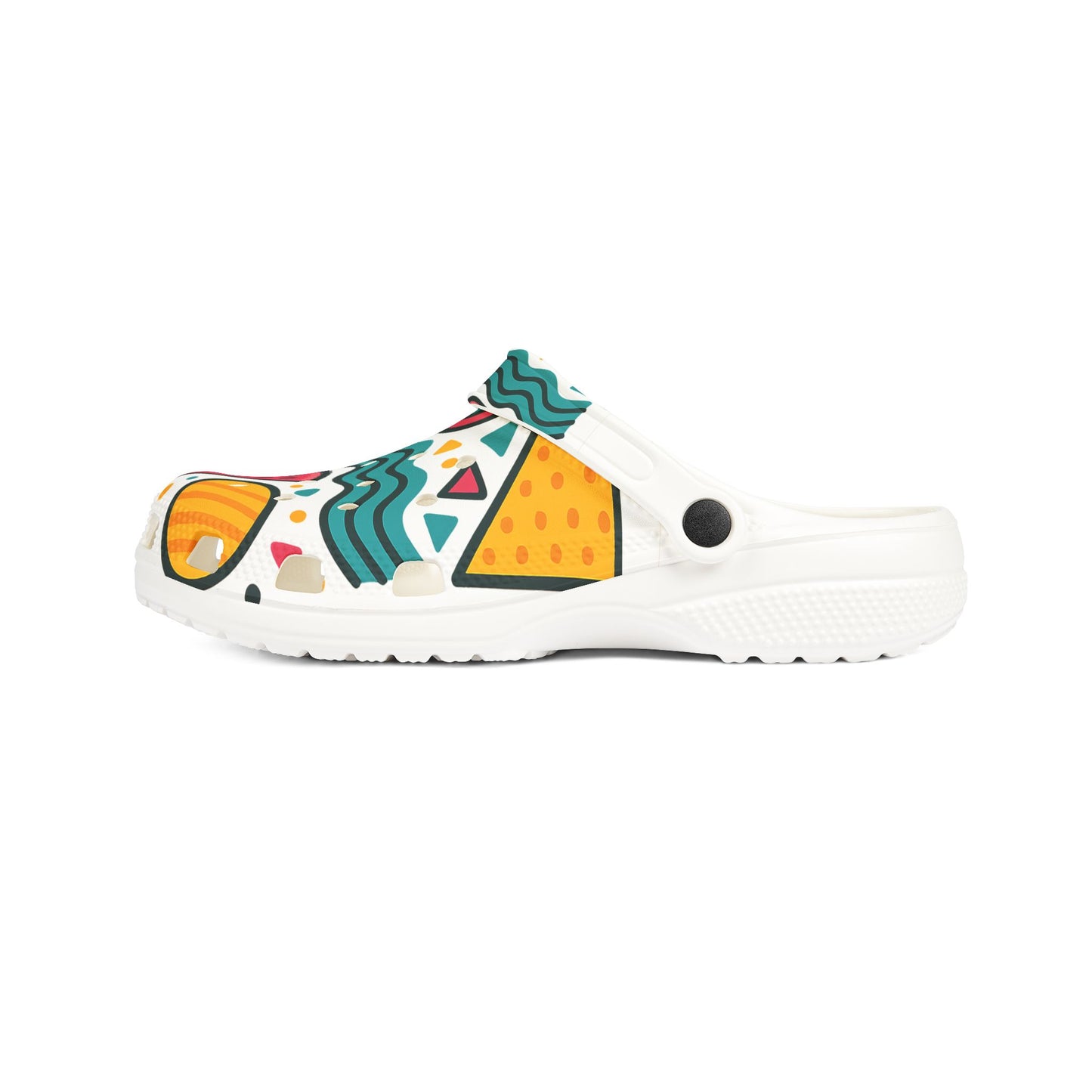 Tropical Pattern EVA Foam Shoes, Fun Water Shoes, Summer Footwear, Beach Ready Clogs, Colorful Slip-ons, Vibrant Casual Shoes