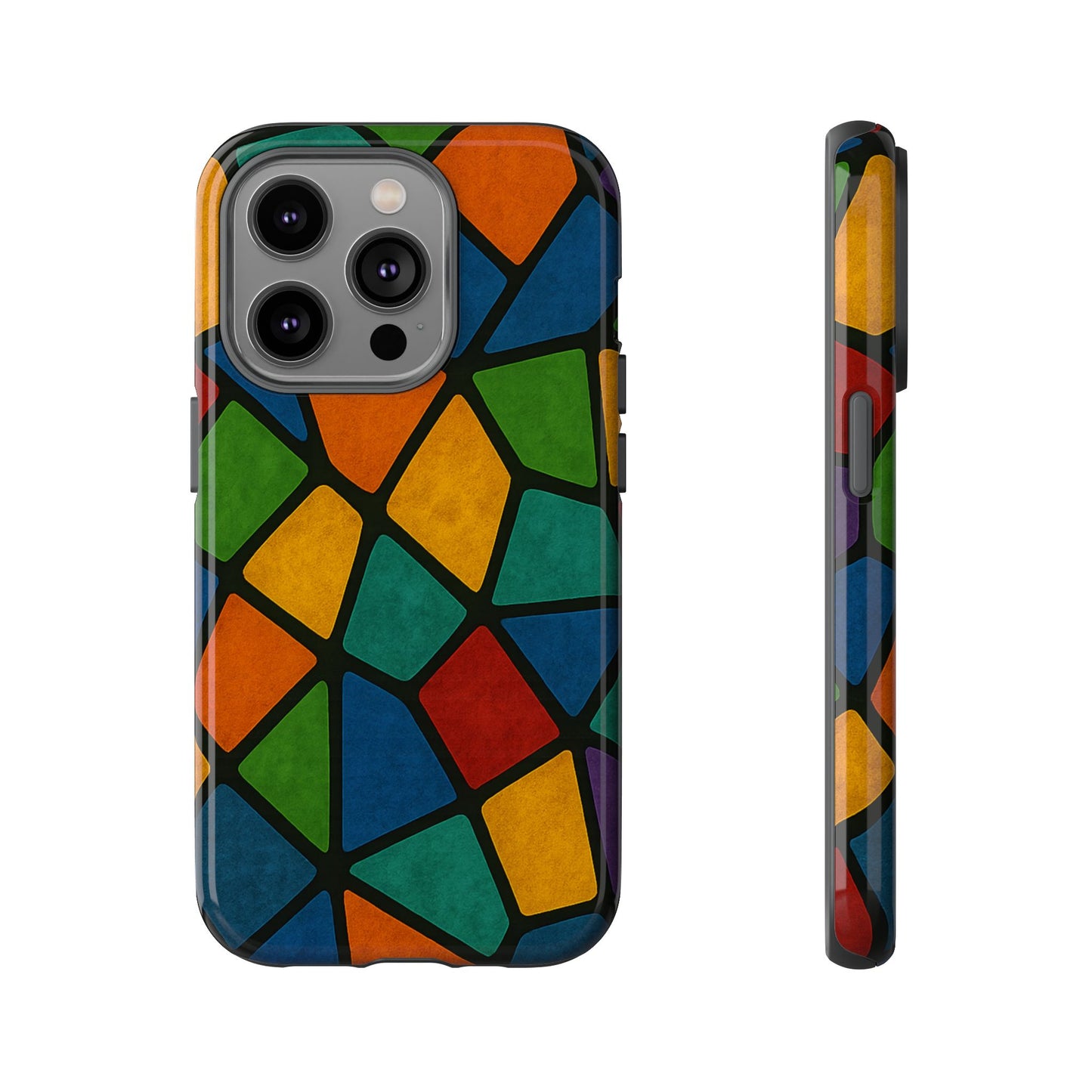Colorful Mosaic Phone Case, Tough Cell Phone Cover, Vibrant Smartphone Protector, Unique Gift for Weddings, Birthday, Holidays
