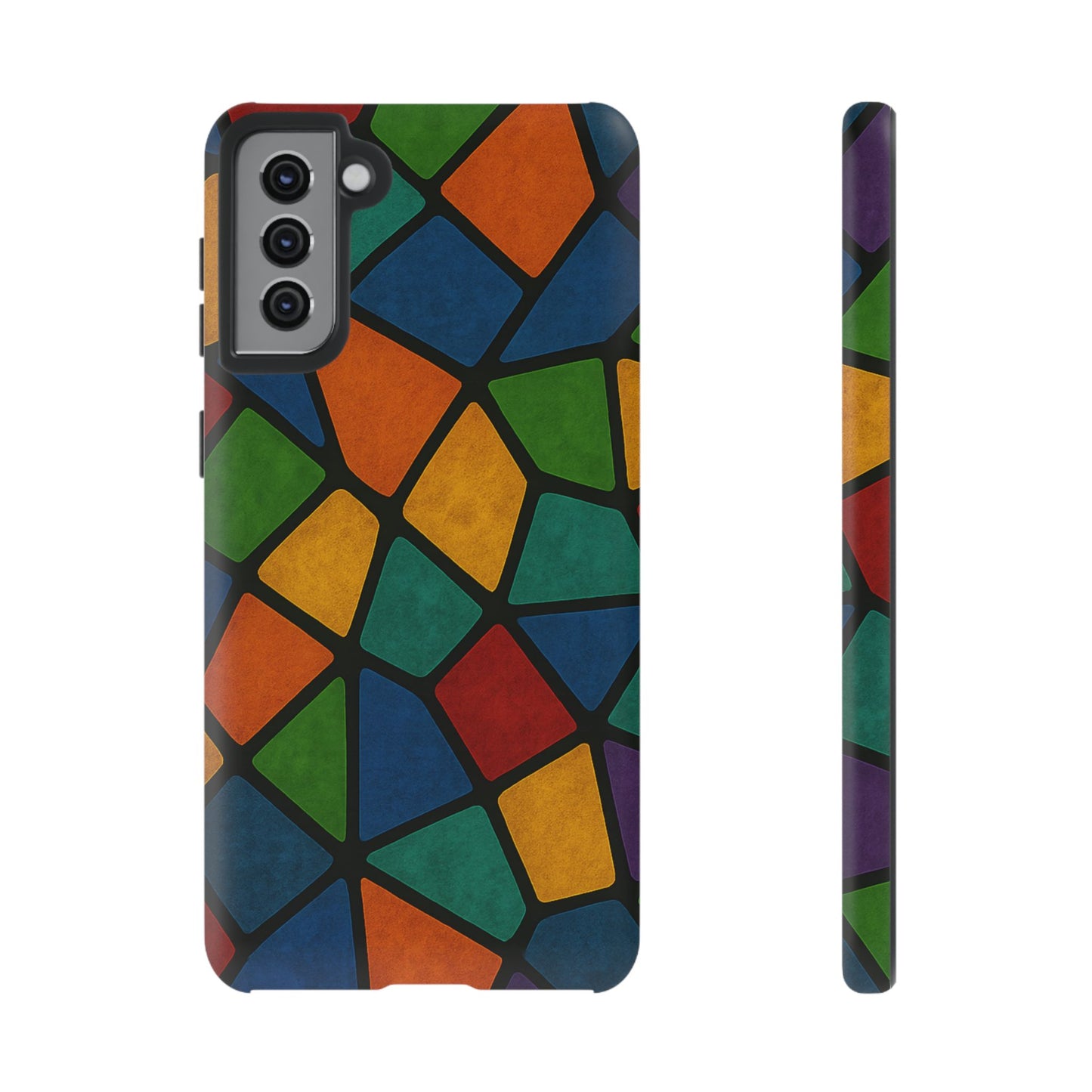 Colorful Mosaic Phone Case, Tough Cell Phone Cover, Vibrant Smartphone Protector, Unique Gift for Weddings, Birthday, Holidays