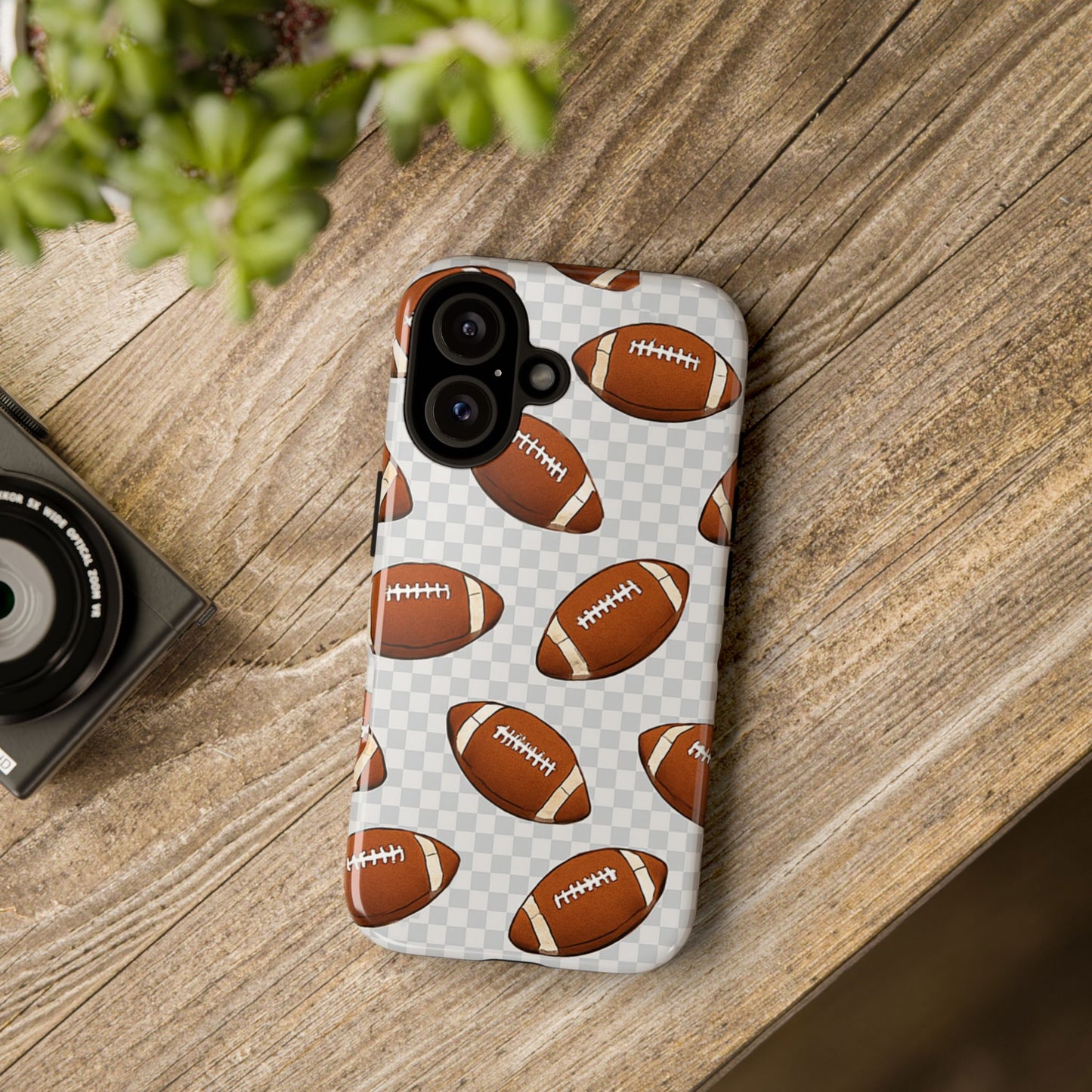 Football Phone Case, Tough Cases for Sports Fans, Unique Gift for Football Lovers, Protective Decor, Athletic Accessories