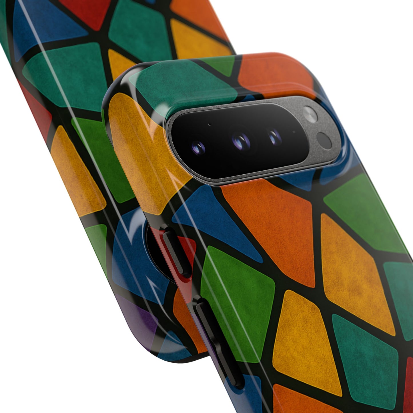 Colorful Mosaic Phone Case, Tough Cell Phone Cover, Vibrant Smartphone Protector, Unique Gift for Weddings, Birthday, Holidays