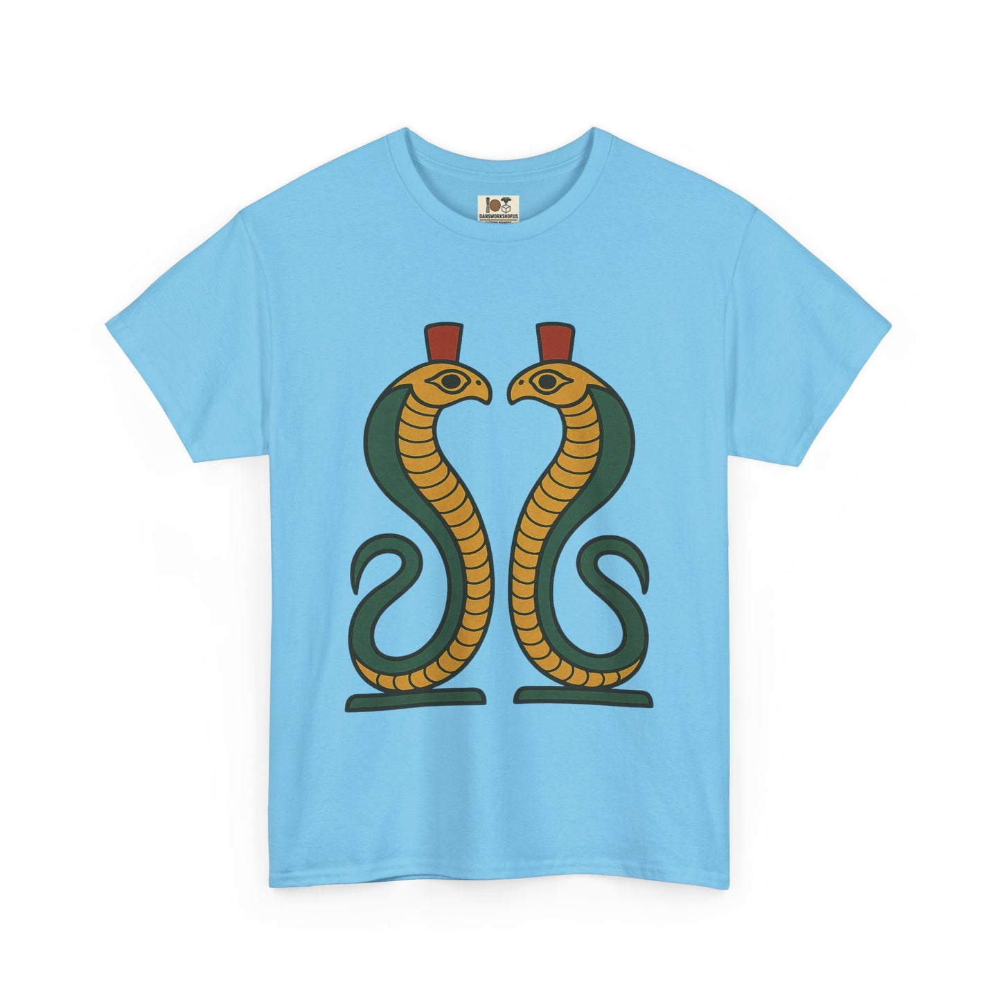 Cobra Graphic Tee - Unisex Heavy Cotton T-Shirt, Vintage Snake T-Shirt, Cool Graphic Tee, Animal Lover Gift, Summer Casual Wear, Egyptian