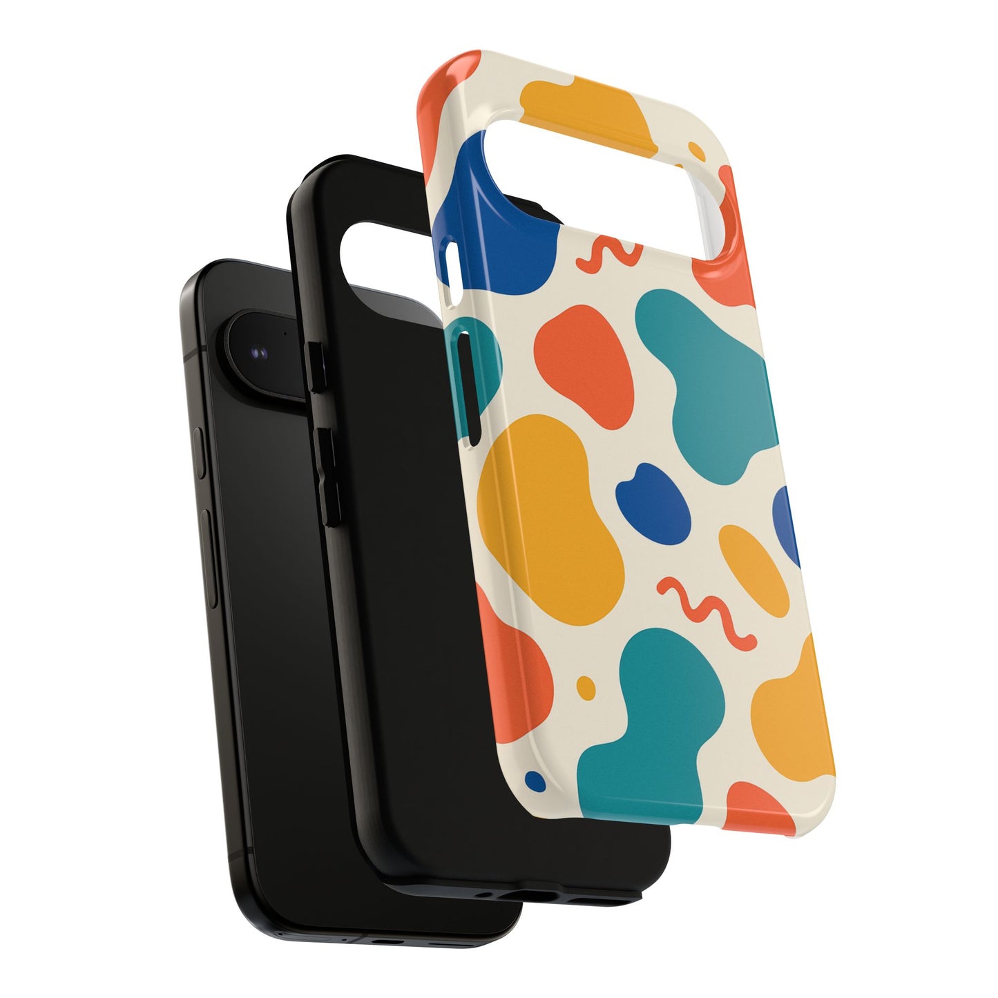 Colorful Phone Case with Abstract Design, Stylish Phone Cover, Trendy Tech Accessory for Her, Unique Gift Idea, Fun Patterned Case