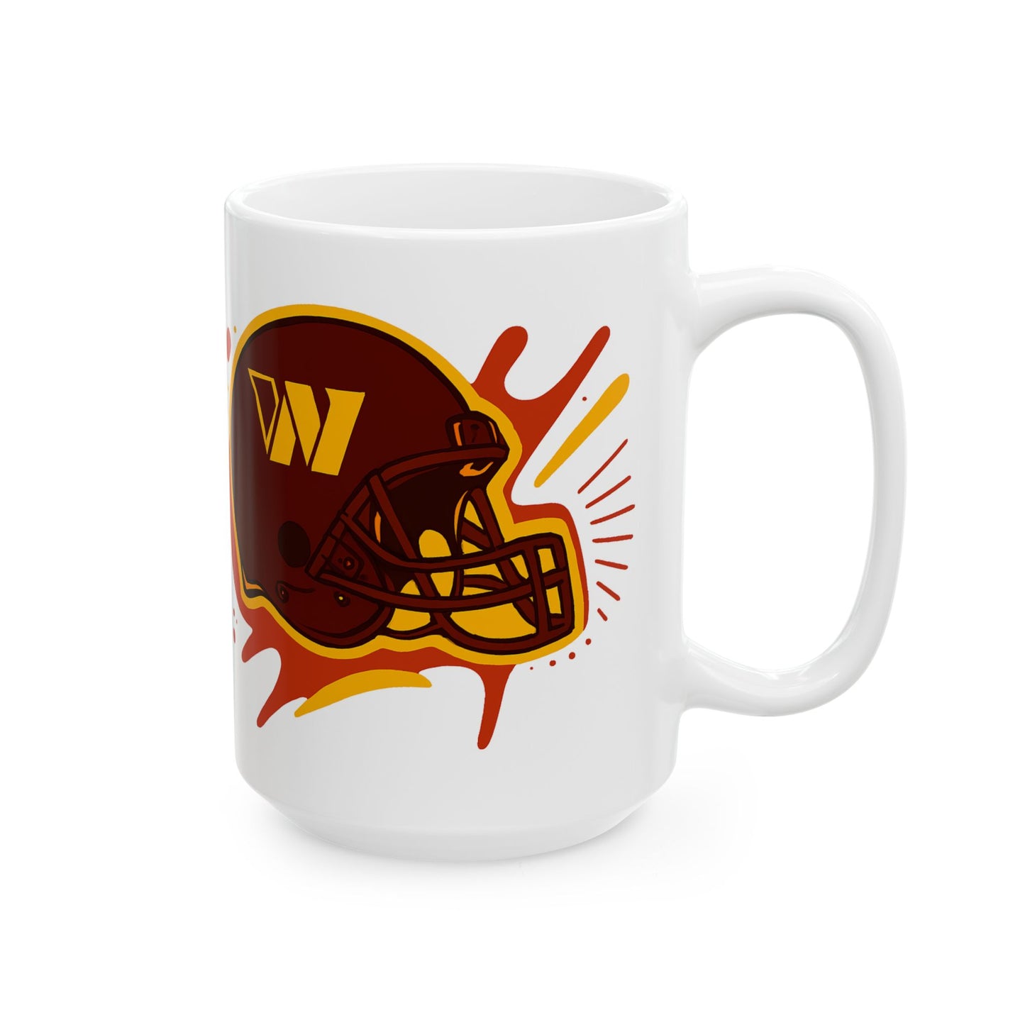 Football-Inspired Ceramic Mug | Perfect for Gametime, Sports Fans, Gifts, Home Decor, Coffee Lover