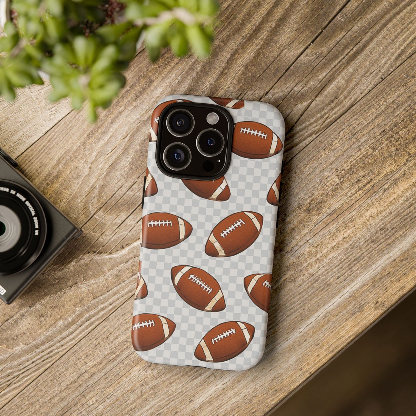 Football Phone Case, Tough Cases for Sports Fans, Unique Gift for Football Lovers, Protective Decor, Athletic Accessories