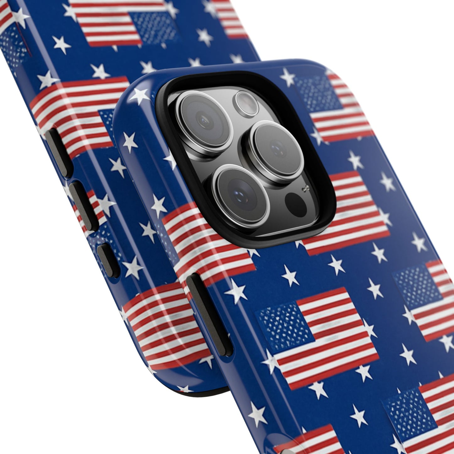 Patriotic Phone Case, Independence Day Accessories, American Flag Design, Star-Spangled Cover, Summer BBQ Gift
