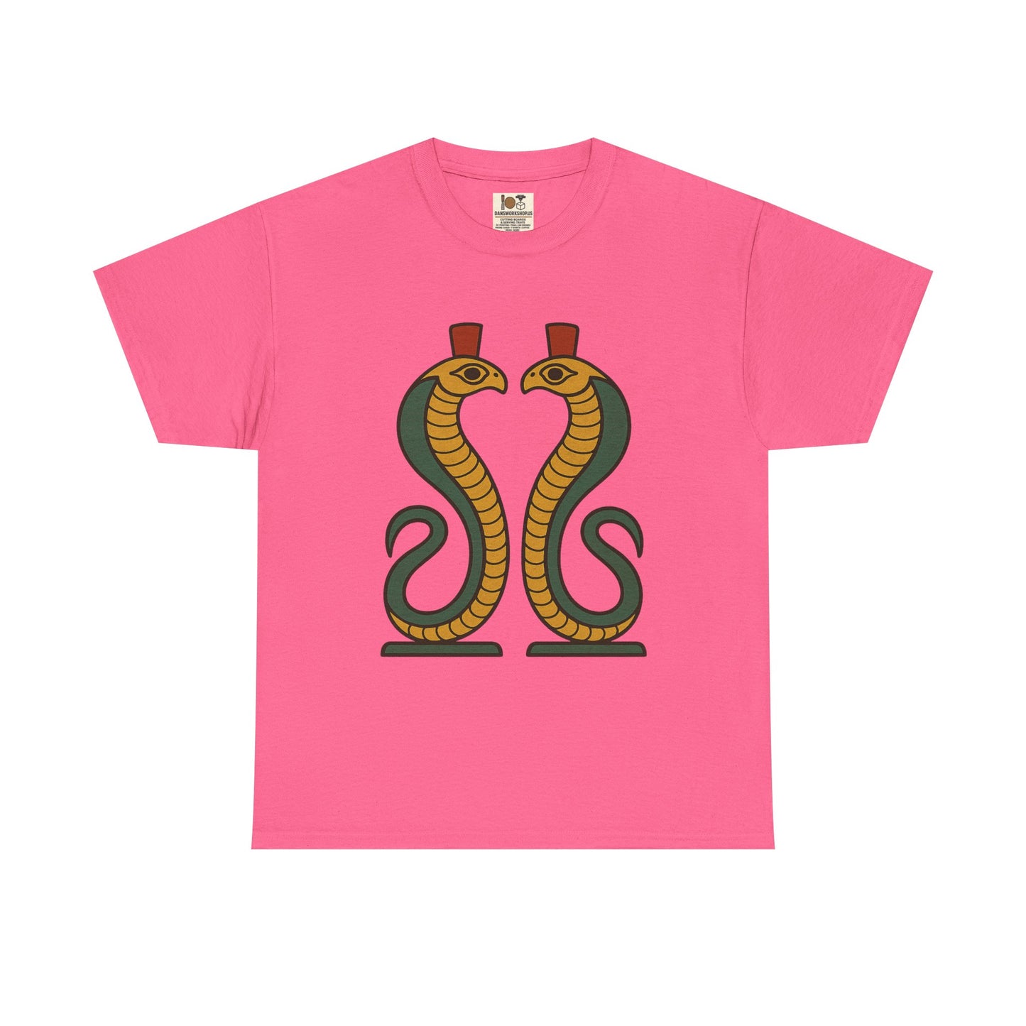 Cobra Graphic Tee - Unisex Heavy Cotton T-Shirt, Vintage Snake T-Shirt, Cool Graphic Tee, Animal Lover Gift, Summer Casual Wear, Egyptian