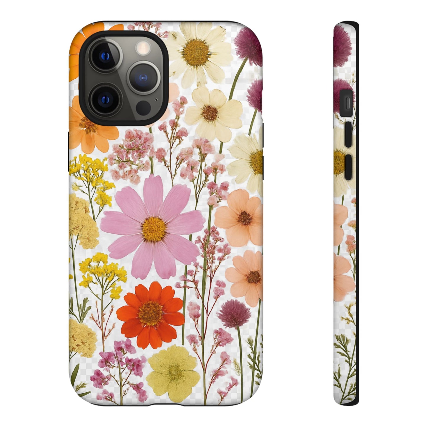 Floral Phone Case - Tough Cases, Stylish Protective Cover, Flower Design, Trendy Gift, Nature Lover Accessory, DRIED FLOWERS