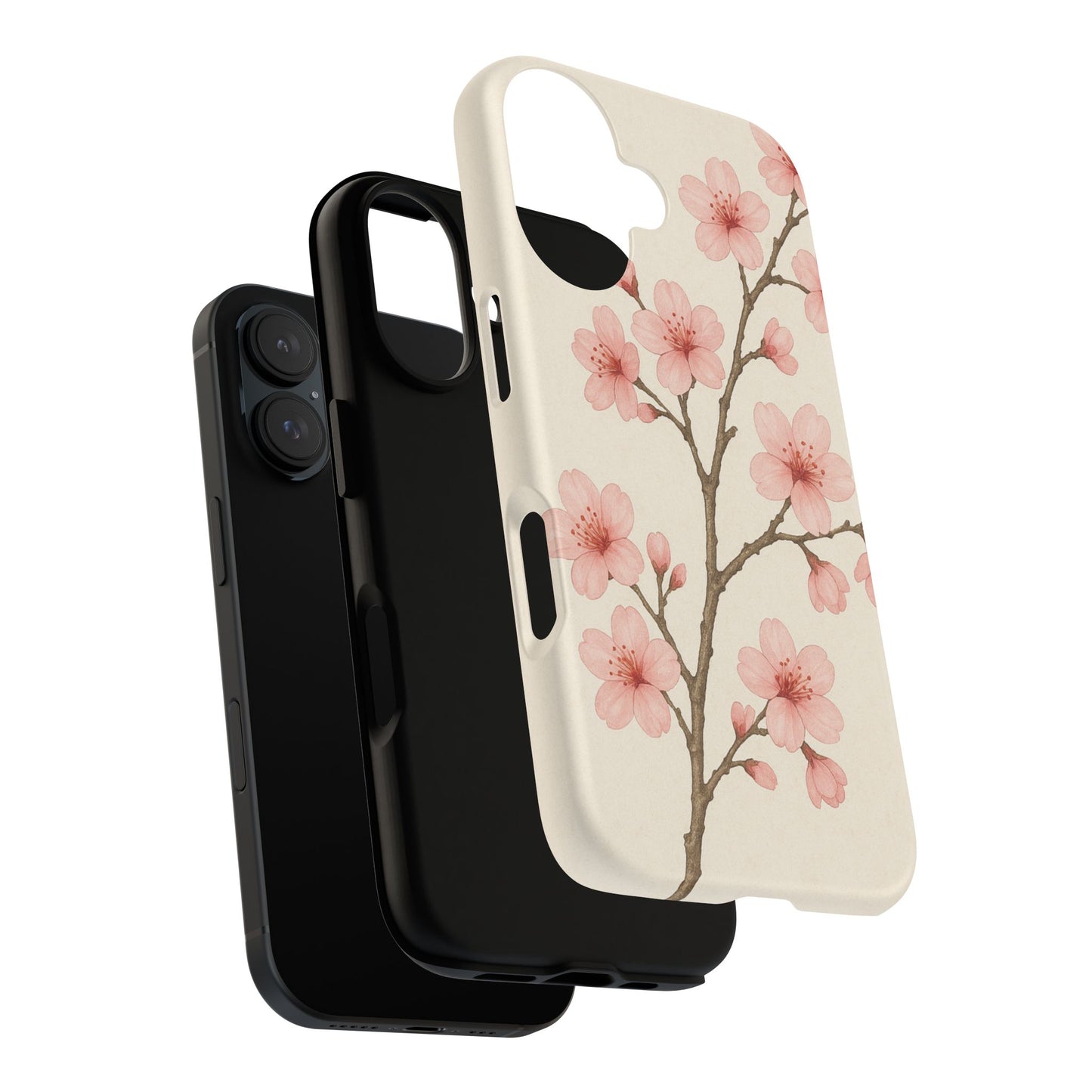Cherry Blossom Phone Case, Floral Phone Cover, Tough Case for Gifts, Spring Decor, Cute Tech Accessories, Nature Lover's Gift
