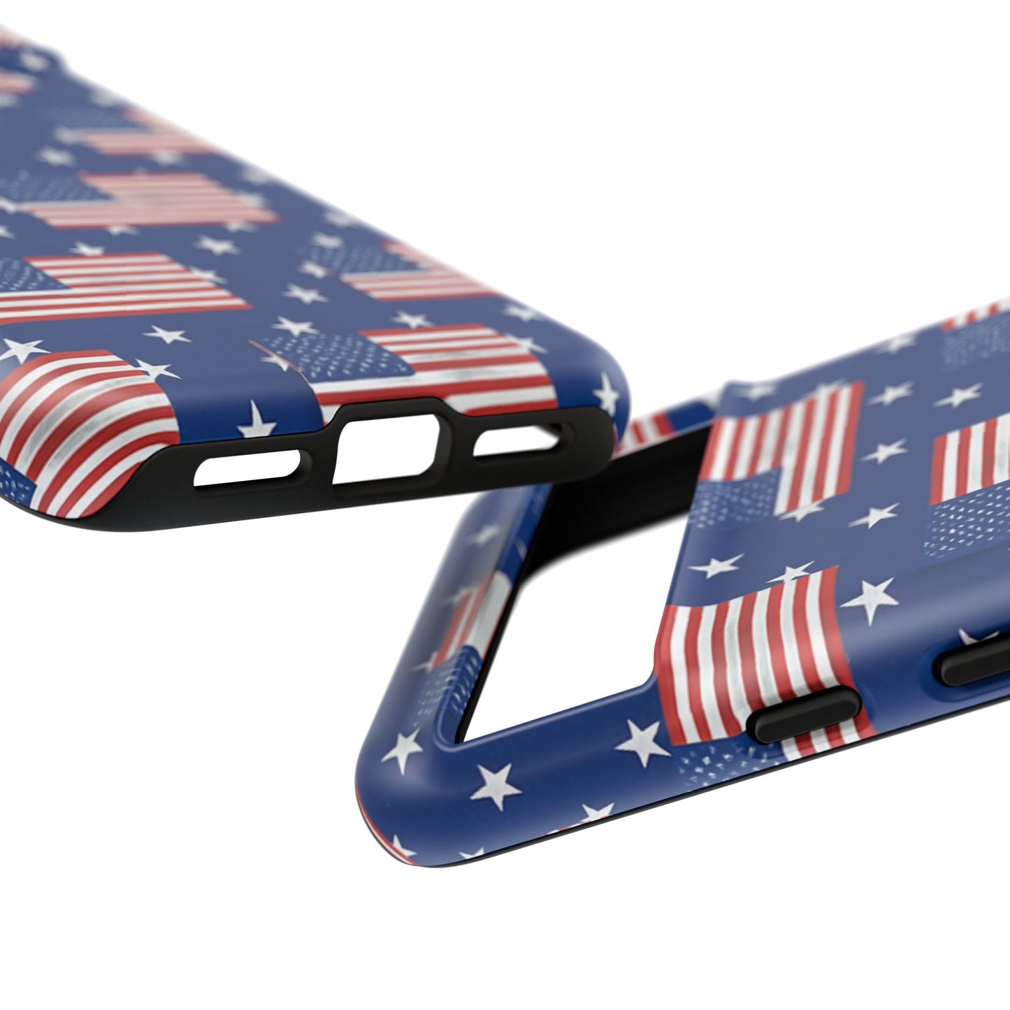 Patriotic Phone Case, Independence Day Accessories, American Flag Design, Star-Spangled Cover, Summer BBQ Gift