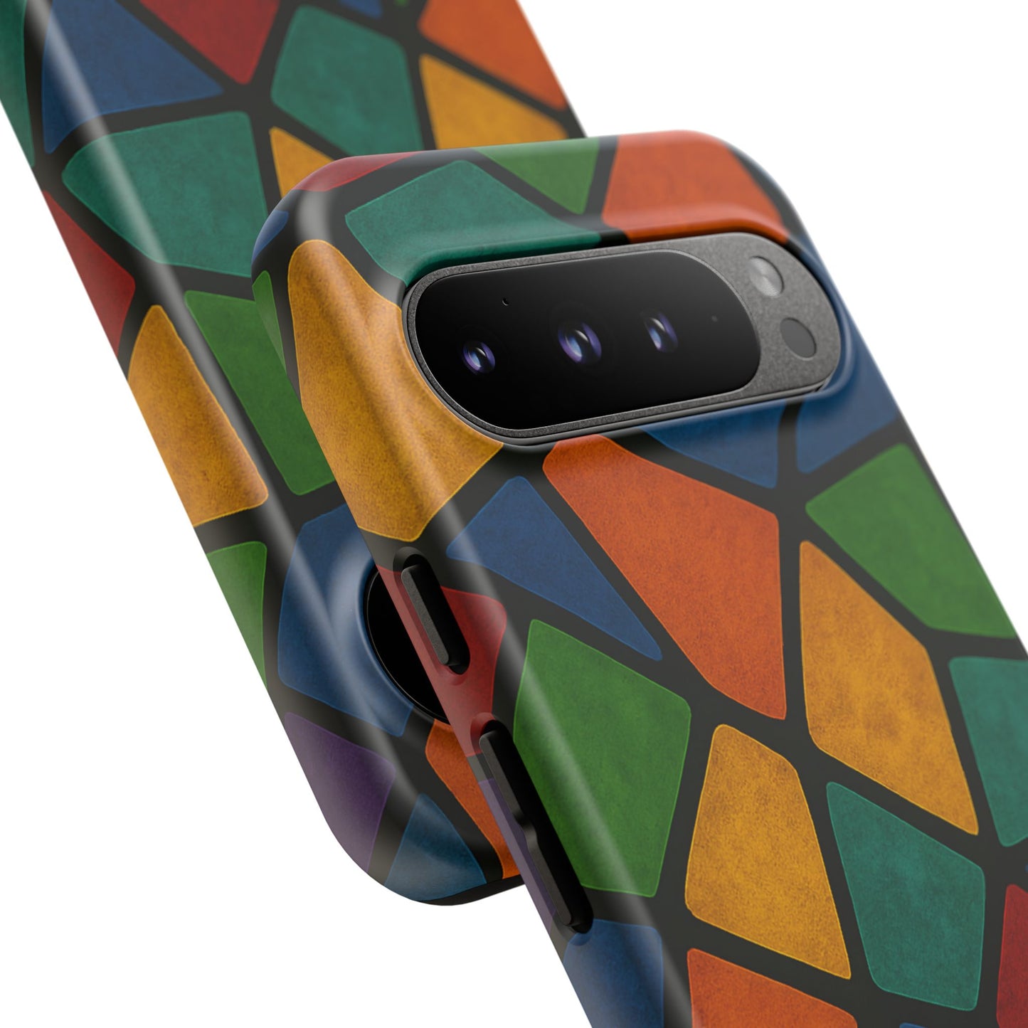Colorful Mosaic Phone Case, Tough Cell Phone Cover, Vibrant Smartphone Protector, Unique Gift for Weddings, Birthday, Holidays