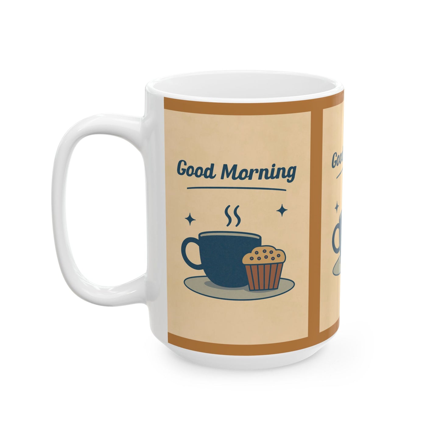 Good Morning Ceramic Mug, Coffee Lover Gift, Tea Mug, Breakfast Reminder, Cozy Kitchen Decor, Perfect for Birthdays, Anniversaries