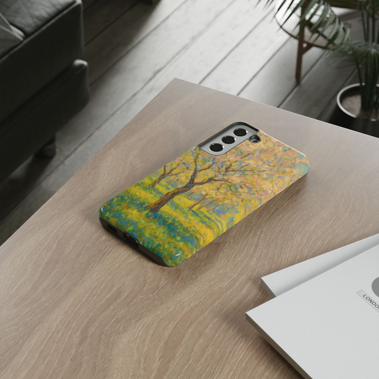 Artistic Phone Case, Tough Phone Case, Flower Tree Case, Spring Decor, Unique Phone Cover, Nature Lover Gift
