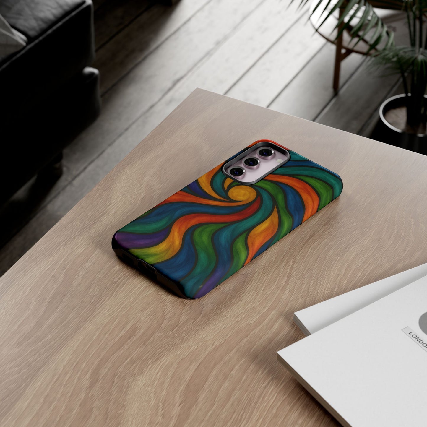 Colorful Swirl Phone Case | Tough Cases, Vibrant Design, Gift for Art Lovers, Funky Case, Unique Phone Accessories