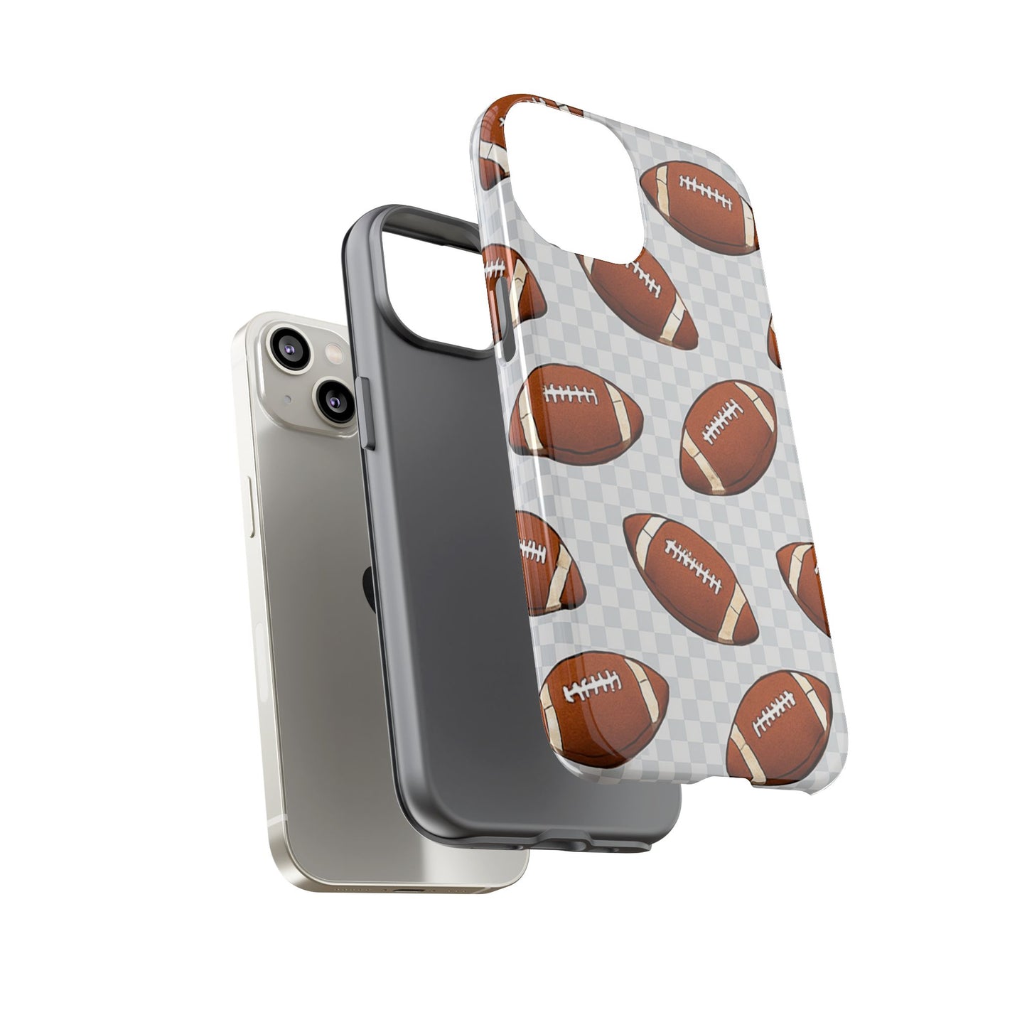 Football Phone Case, Tough Cases for Sports Fans, Unique Gift for Football Lovers, Protective Decor, Athletic Accessories
