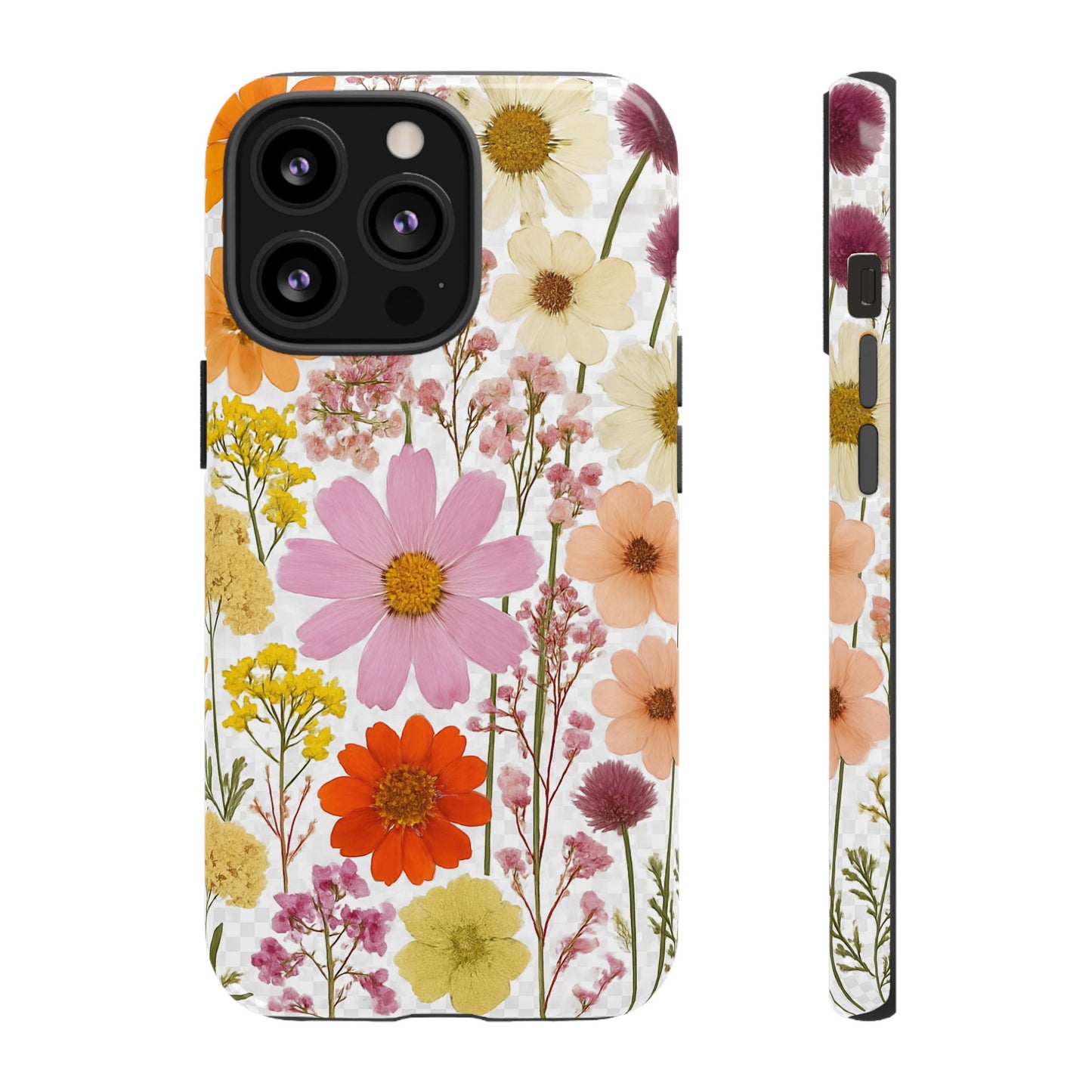 Floral Phone Case - Tough Cases, Stylish Protective Cover, Flower Design, Trendy Gift, Nature Lover Accessory, DRIED FLOWERS