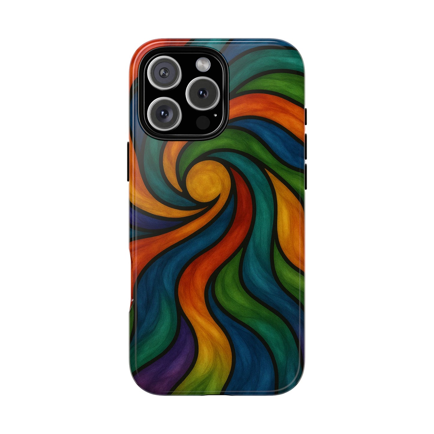 Colorful Swirl Phone Case | Tough Cases, Vibrant Design, Gift for Art Lovers, Funky Case, Unique Phone Accessories