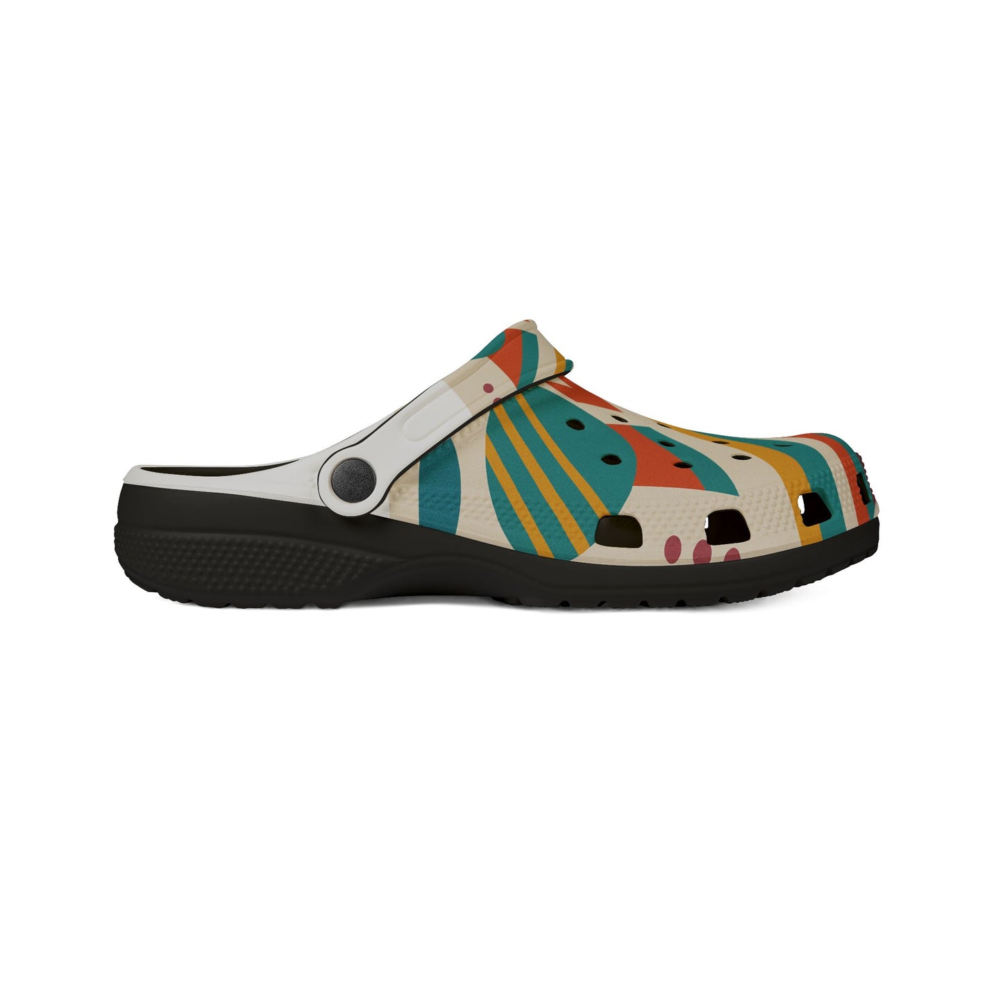 Vibrant EVA Foam Rubber Clogs, Fun Slip-On Shoes, Colorful Patterned Footwear, Casual Summer Shoes, Unique Garden Clogs