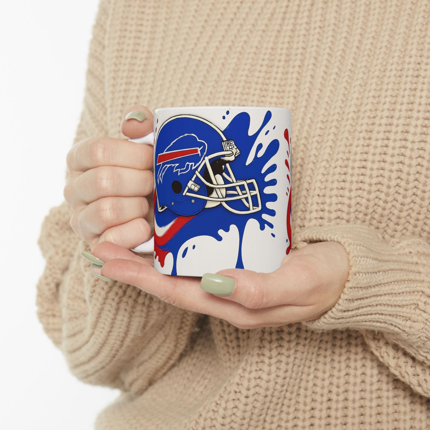 Buffalo Bills Ceramic Mug, Perfect for Game Day, Sports Fan Gift, 11oz & 15oz Sizes, Tailgating, Football Season
