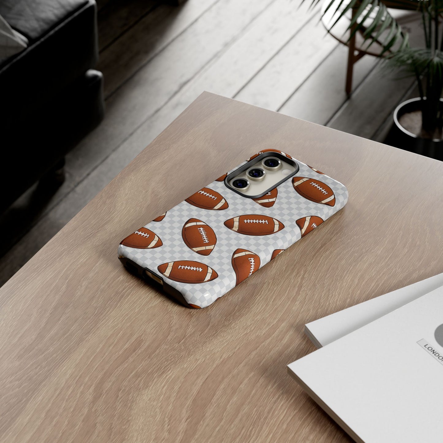 Football Phone Case, Tough Cases for Sports Fans, Unique Gift for Football Lovers, Protective Decor, Athletic Accessories