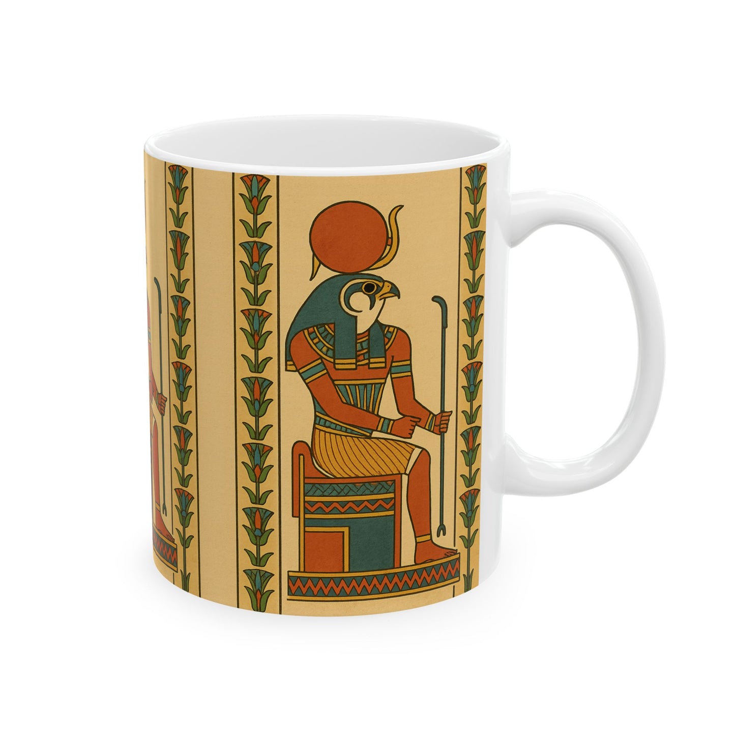 Egyptian Goddess Ceramic Mug - Unique Coffee Cup, Perfect for Gifts, Home Decor, Kitchen, Ancient Art Lovers, 11oz & 15oz
