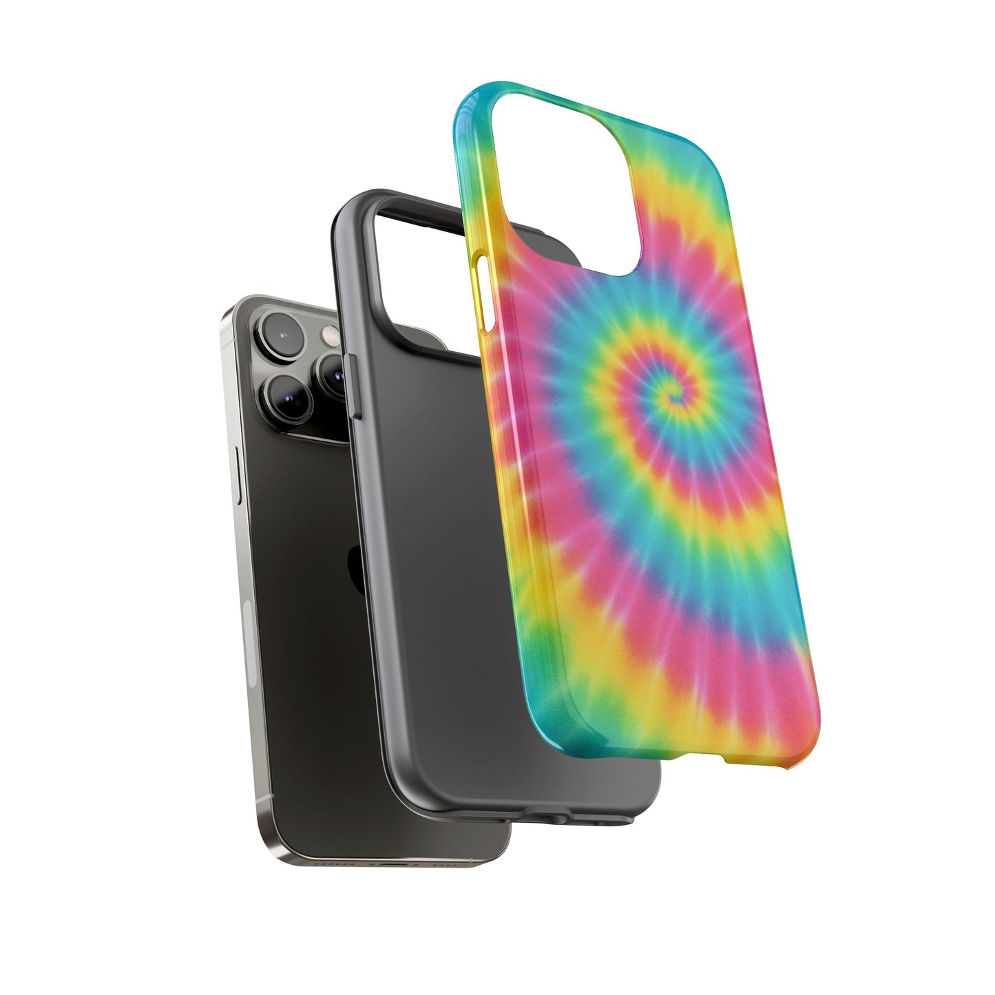 Colorful Tie-Dye Phone Case, Vibrant Phone Cover, Boho Style Accessory, Gift for Teens, Trendy Phone Accessories