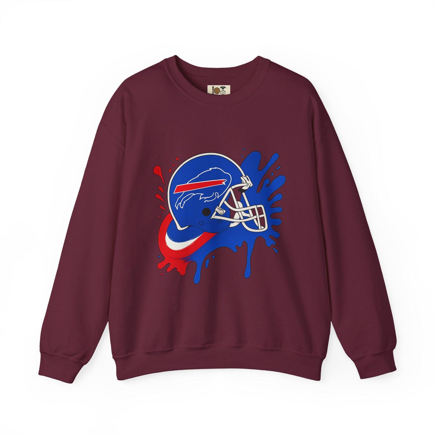 Buffalo Bills Inspired Crewneck Sweatshirt, NFL Fan Gear, Casual Sportswear, Game Day Apparel, Unisex Sweatshirt, Tailgate Clothing