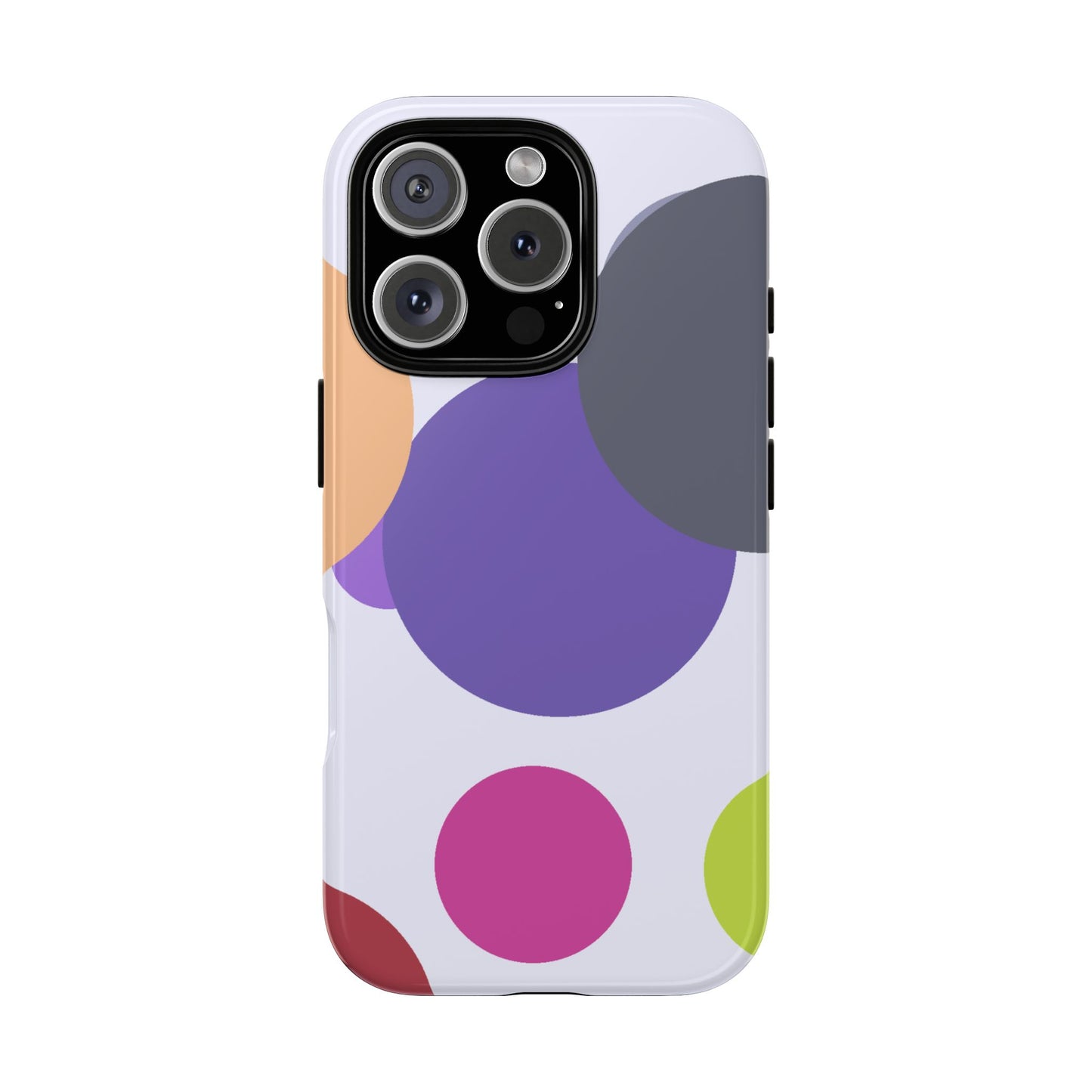 Colorful Geometric Phone Case, Bold Protective Cover for iPhone, Unique Gift for Trendy Teens, Fun Customizable Cases, Modern Design