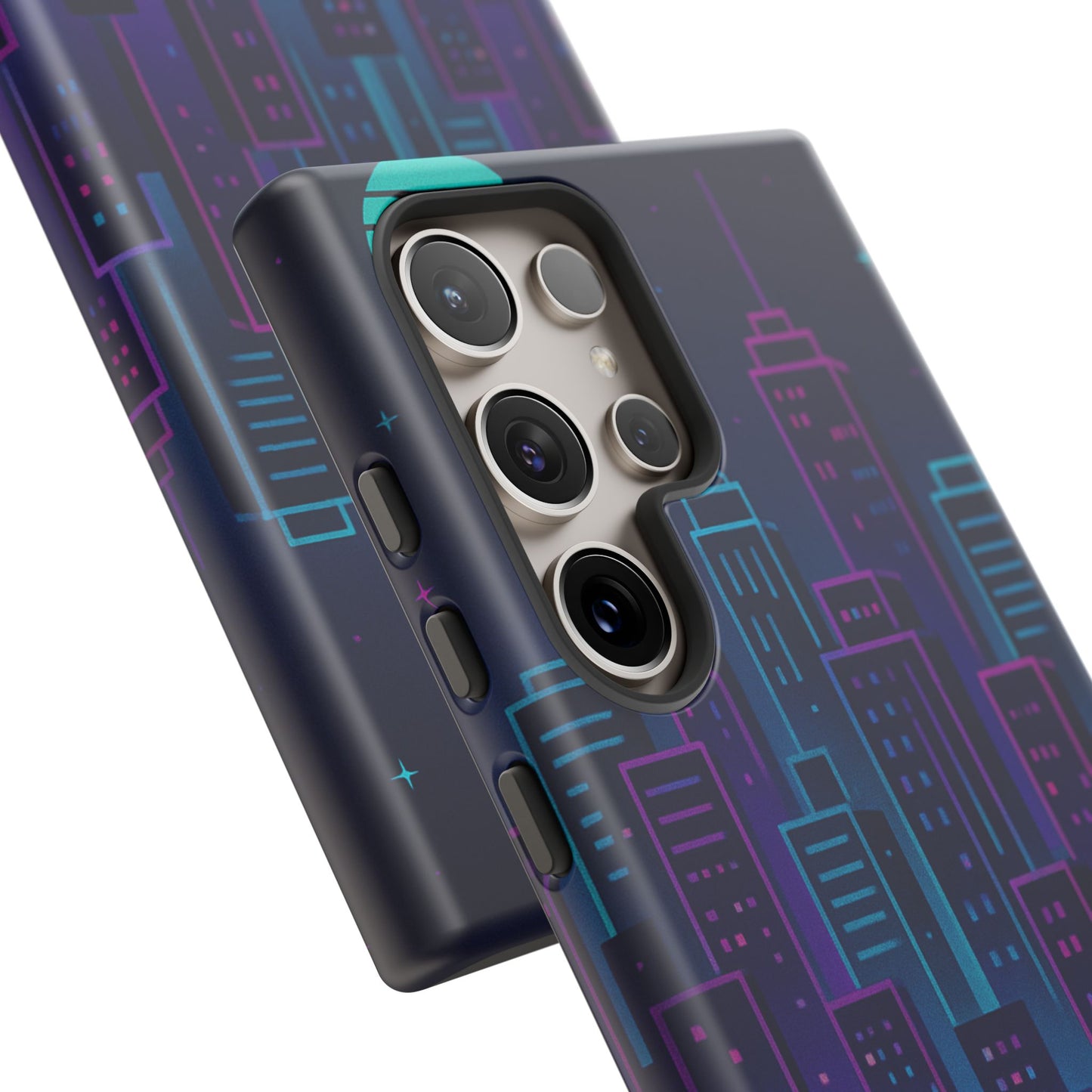Cityscape Phone Case, Tough Cases, Urban Style, Nighttime Vibe, Phone Cover, Gift for City Lovers, Modern Design