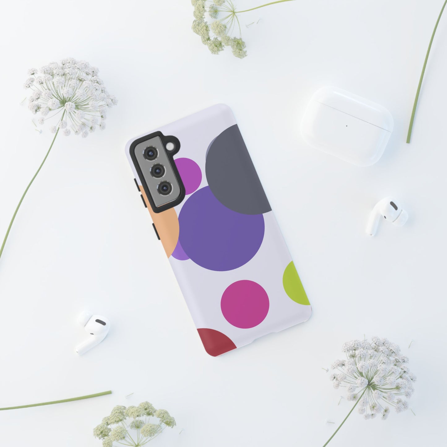 Colorful Geometric Phone Case, Bold Protective Cover for iPhone, Unique Gift for Trendy Teens, Fun Customizable Cases, Modern Design