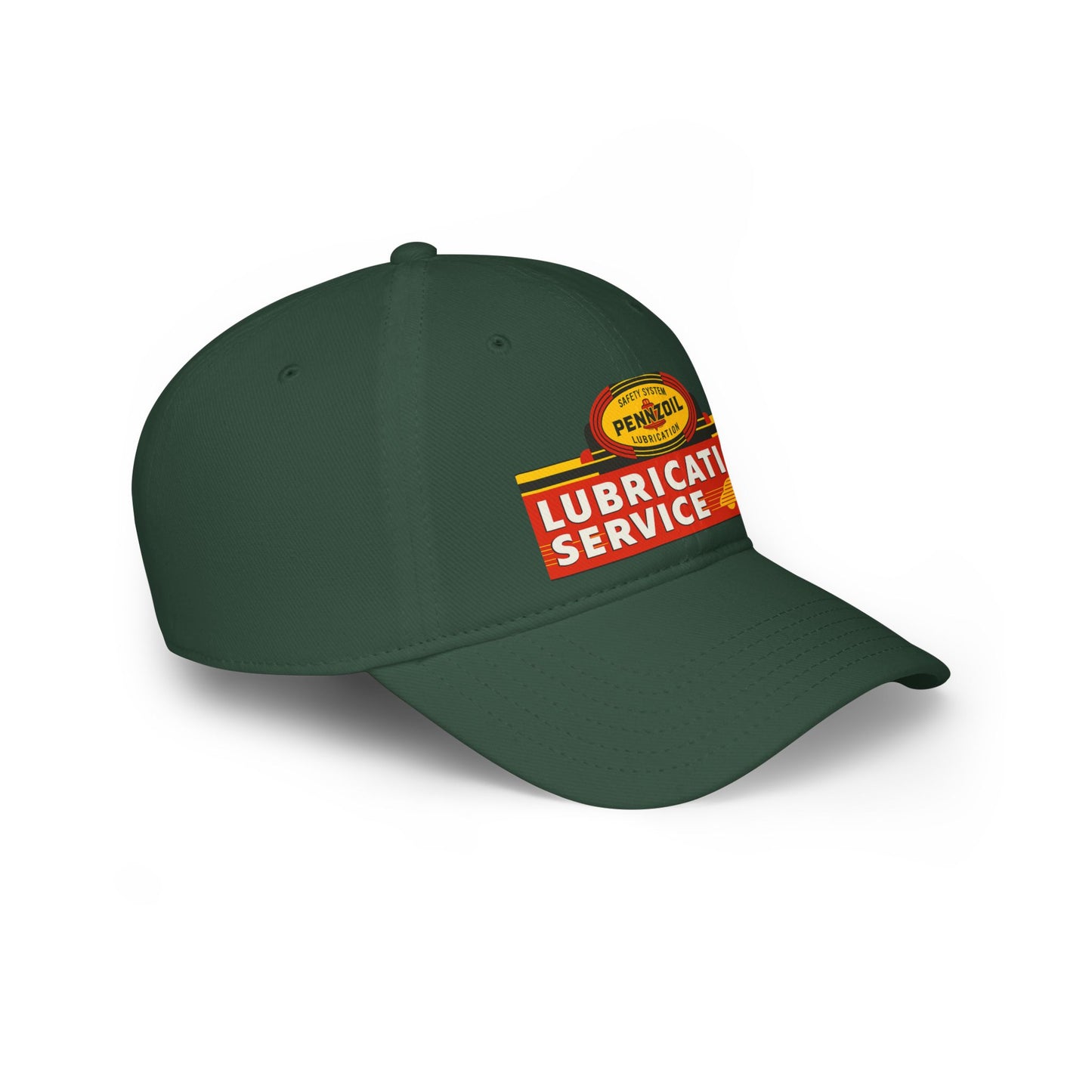 Vintage Lubrication Service Baseball Cap, Classic Red Cap, Automotive Hat, Gift for Car Lovers, Father's Day Accessory