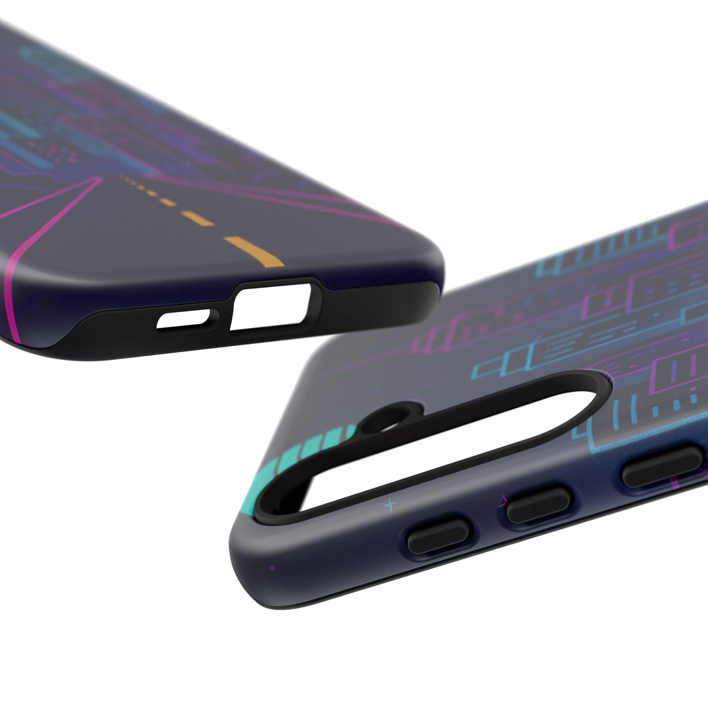 Cityscape Phone Case, Tough Cases, Urban Style, Nighttime Vibe, Phone Cover, Gift for City Lovers, Modern Design