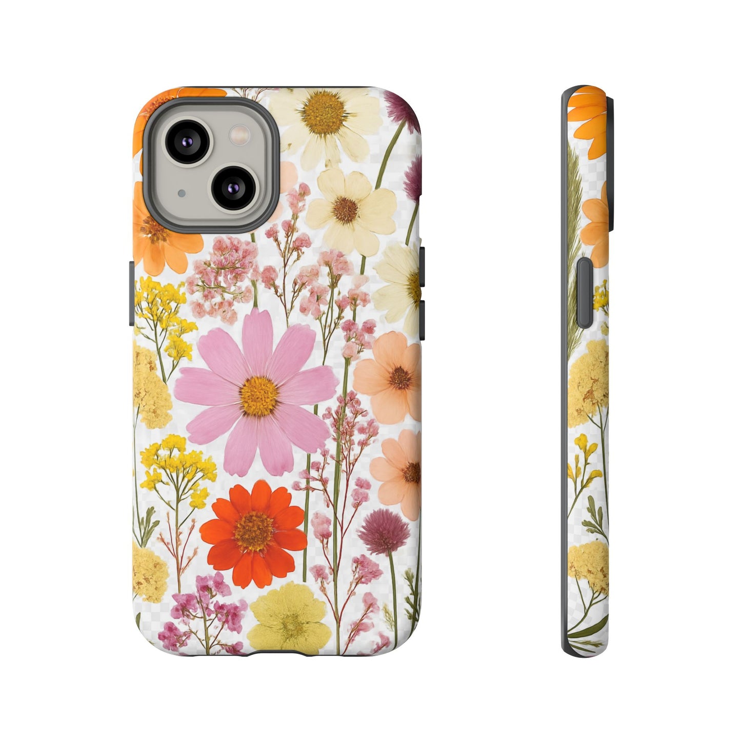 Floral Phone Case - Tough Cases, Stylish Protective Cover, Flower Design, Trendy Gift, Nature Lover Accessory, DRIED FLOWERS