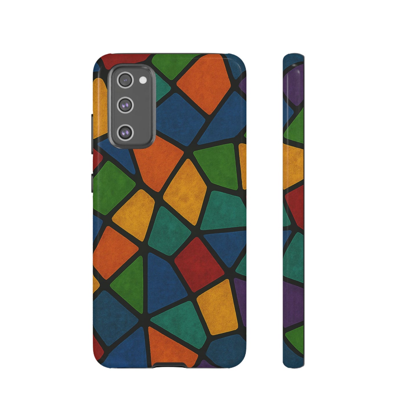 Colorful Mosaic Phone Case, Tough Cell Phone Cover, Vibrant Smartphone Protector, Unique Gift for Weddings, Birthday, Holidays