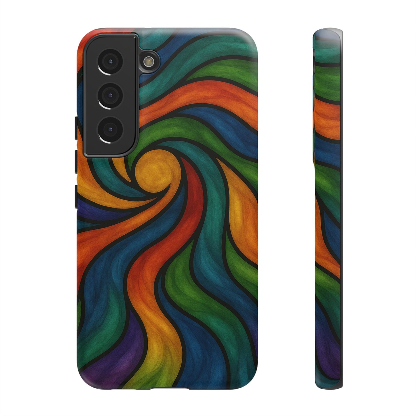 Colorful Swirl Phone Case | Tough Cases, Vibrant Design, Gift for Art Lovers, Funky Case, Unique Phone Accessories