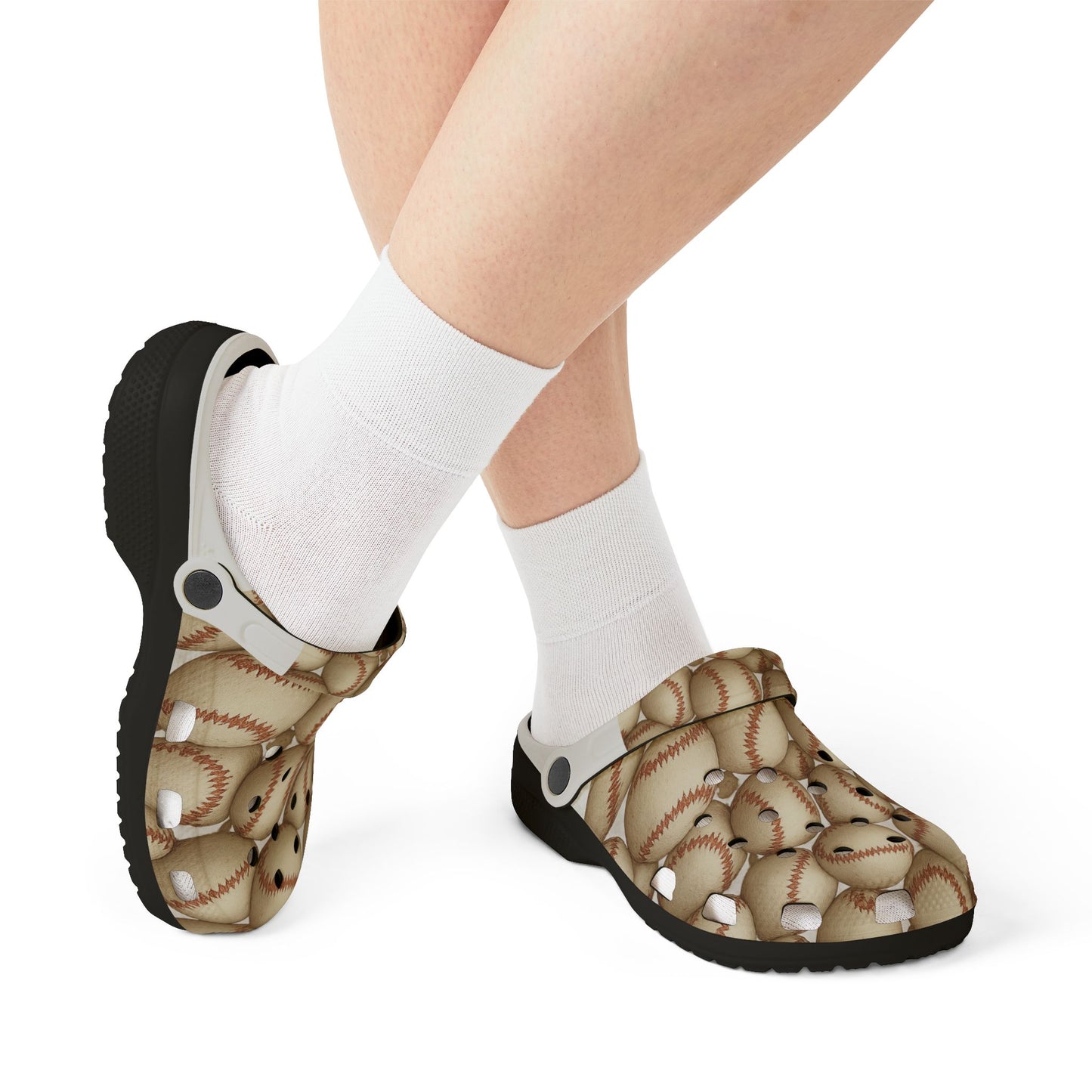 Baseball Print EVA Foam Shoes, Comfortable Clogs, Sports Fan Footwear, Perfect Gift for Athletes, Unique Casual Shoes