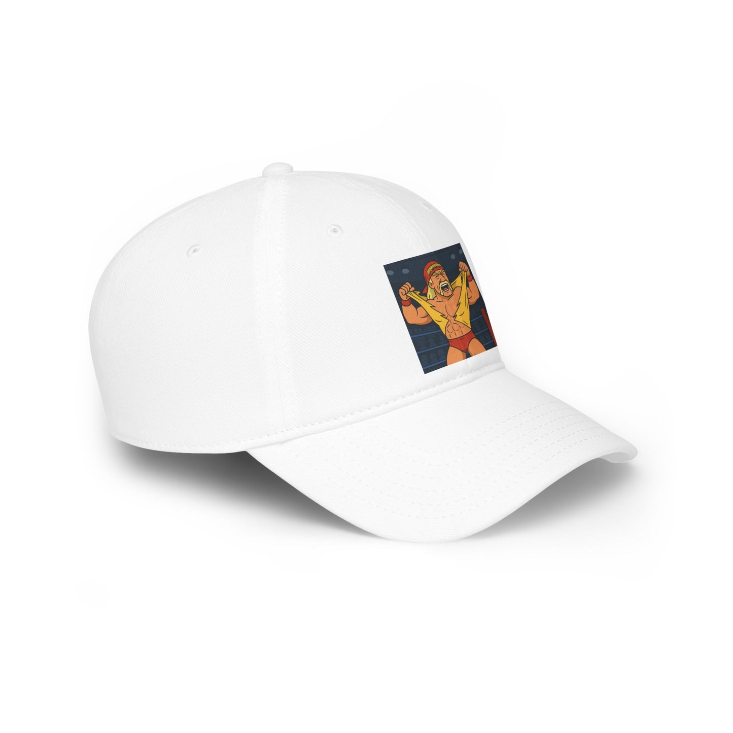 Vibrant Wrestling Cap, Fun Low Profile Baseball Cap for Sports Fans, Gift for Wrestlers, Birthday, Casual Wear, Unique Summer Hat, hulk hogan