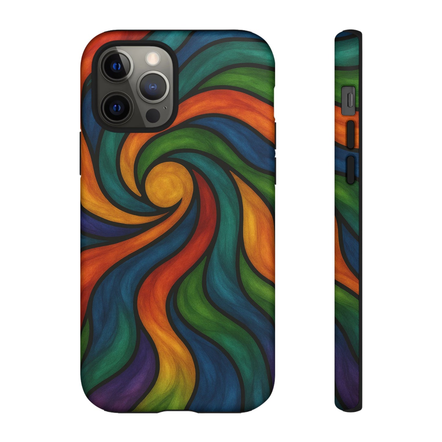 Colorful Swirl Phone Case | Tough Cases, Vibrant Design, Gift for Art Lovers, Funky Case, Unique Phone Accessories