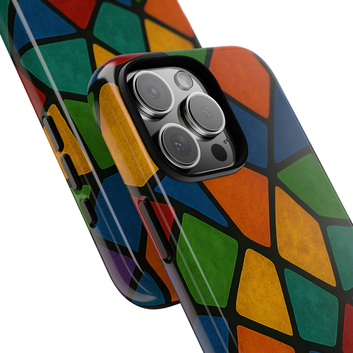 Colorful Mosaic Phone Case, Tough Cell Phone Cover, Vibrant Smartphone Protector, Unique Gift for Weddings, Birthday, Holidays