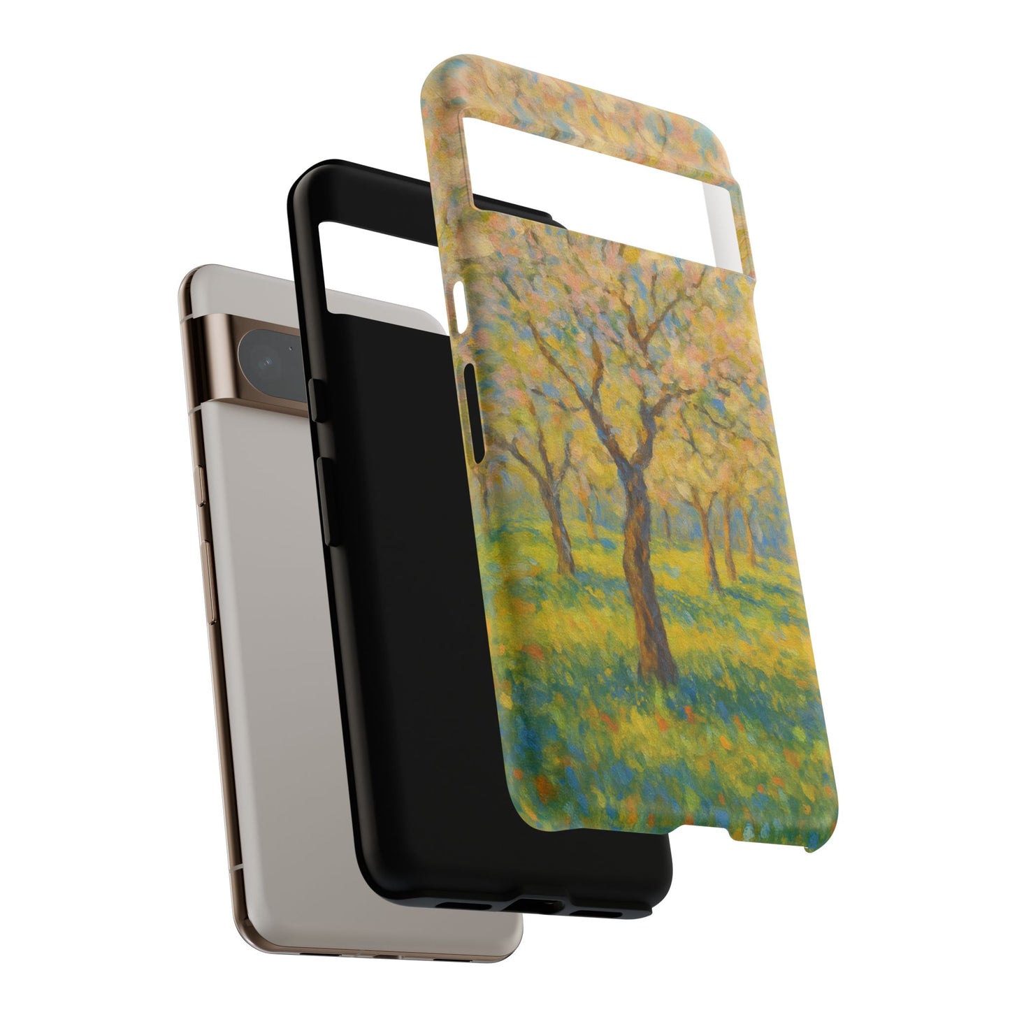 Artistic Phone Case, Tough Phone Case, Flower Tree Case, Spring Decor, Unique Phone Cover, Nature Lover Gift