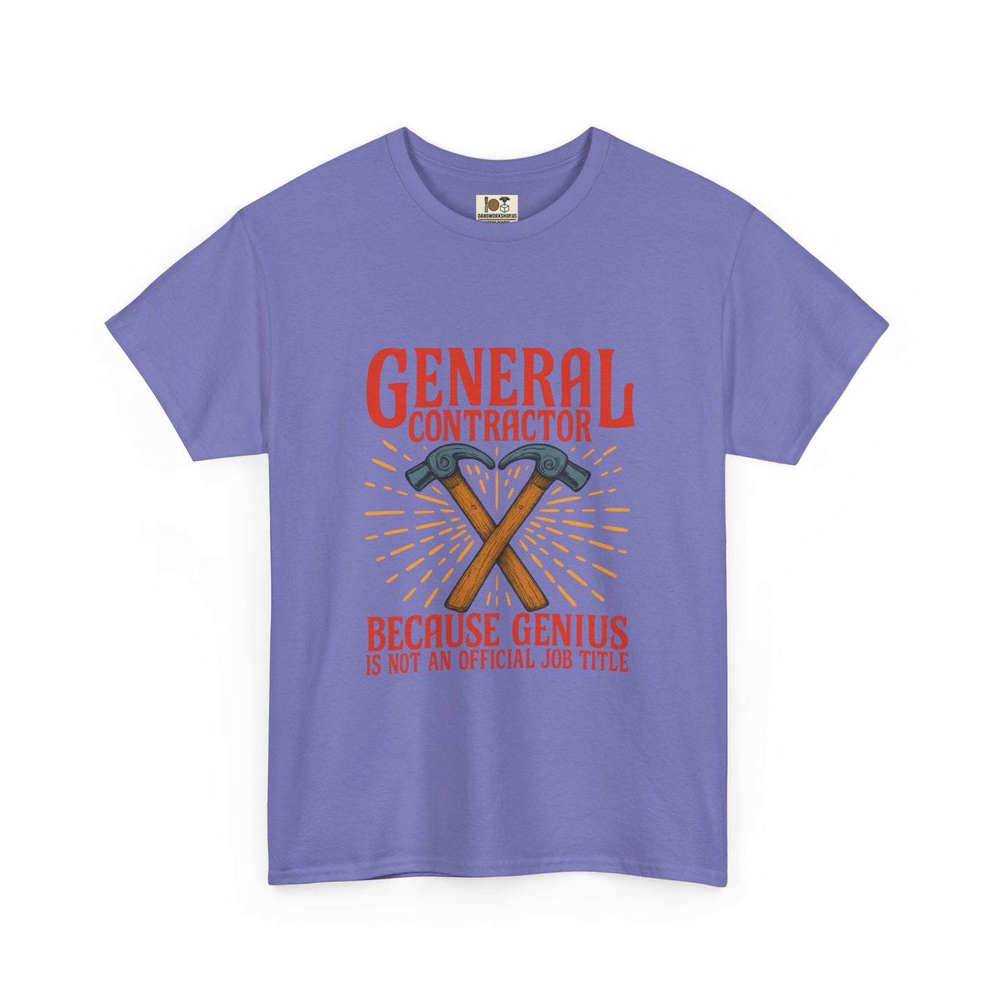General Contractor Unisex Heavy Cotton Tee, Funny Construction Shirt, Gift for Builders, Workwear Tee, Casual Everyday Wear