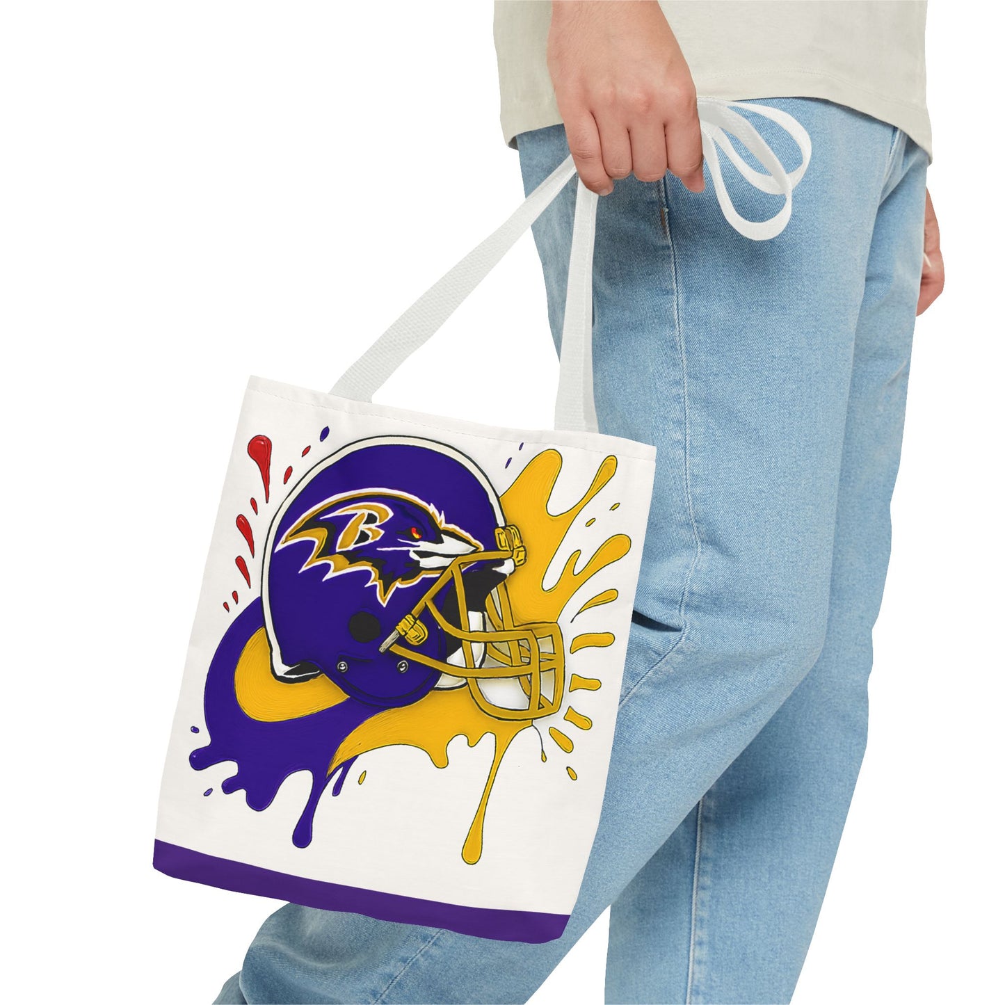 Bold Ravens-Inspired Tote Bag, Football Fan Gift, Sports Tote, Game Day Accessory, Team Spirit Bag, Unique Gift for Her