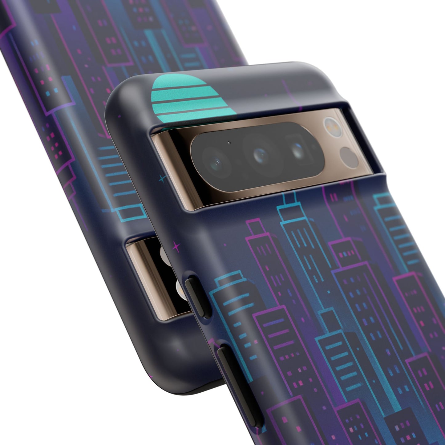 Cityscape Phone Case, Tough Cases, Urban Style, Nighttime Vibe, Phone Cover, Gift for City Lovers, Modern Design