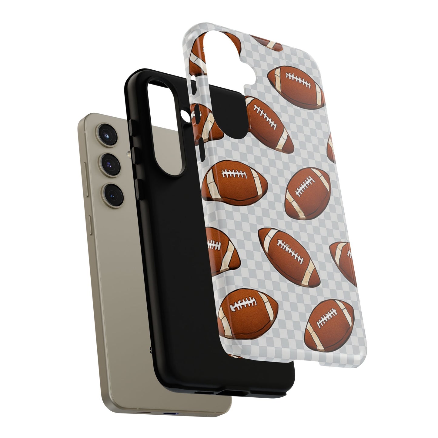 Football Phone Case, Tough Cases for Sports Fans, Unique Gift for Football Lovers, Protective Decor, Athletic Accessories