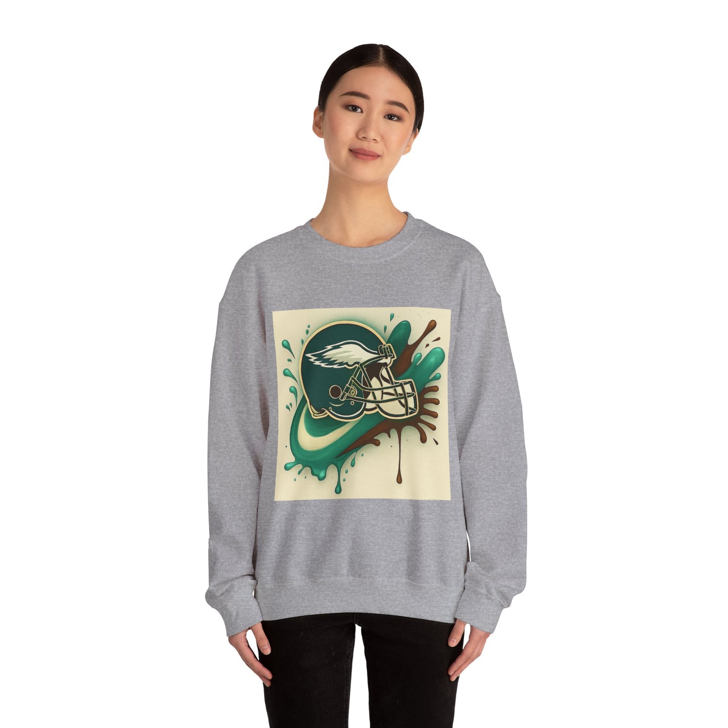 Eagles Inspired Sweatshirt, Unisex Crewneck, Cozy Sports Apparel, Game Day Outfit, Gift for Football Fans