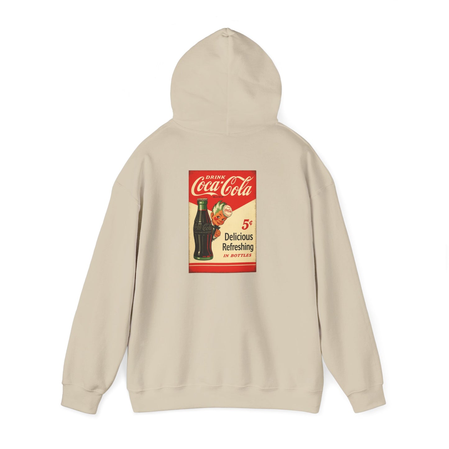 Vintage Coca-Cola Hoodie, Retro Sweatshirt Gift, Unisex Casual Wear, Perfect for Nostalgia Lovers, Ideal for Everyday Use