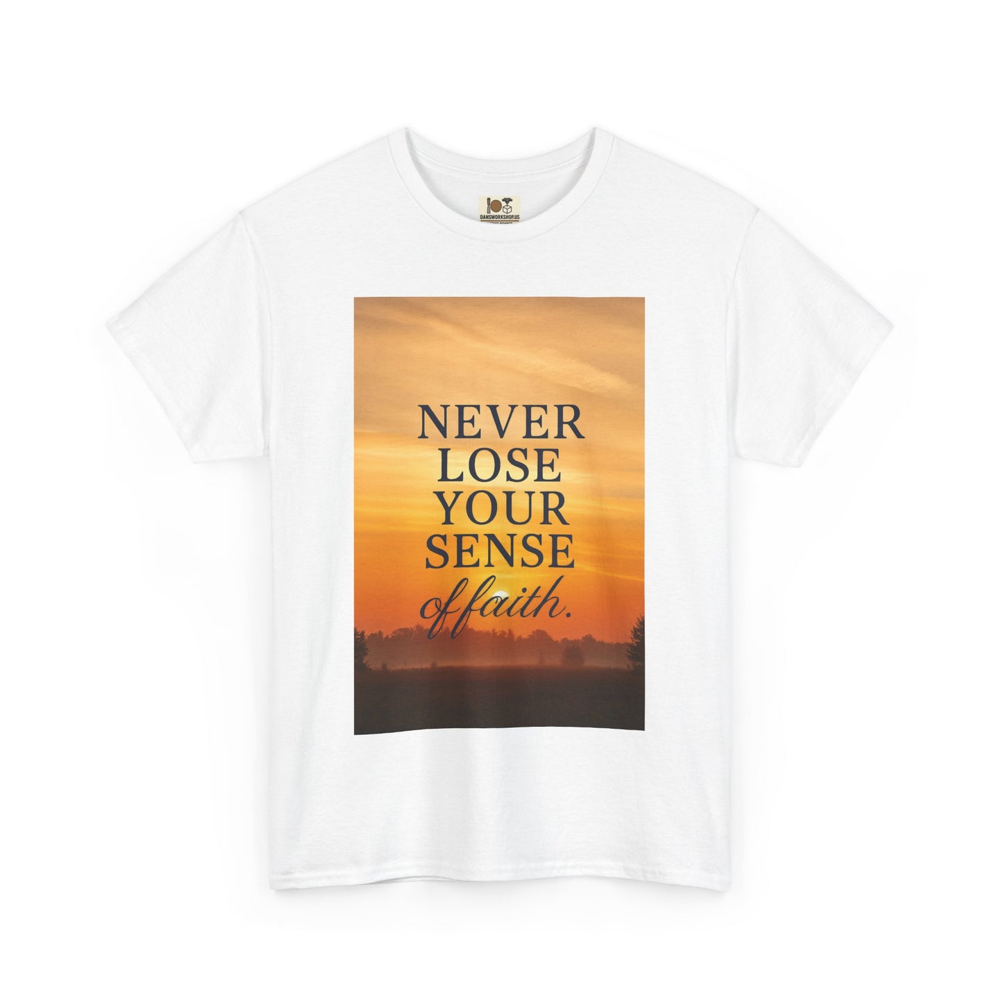 Inspirational Faith Tee, Unisex Heavy Cotton Tee for Daily Wear, Motivational Gift, Faith-Based Apparel, Spiritual Inspiration Shirt
