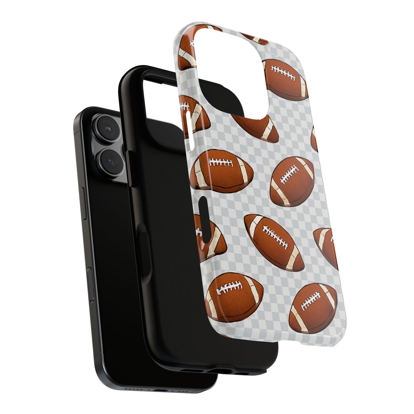 Football Phone Case, Tough Cases for Sports Fans, Unique Gift for Football Lovers, Protective Decor, Athletic Accessories