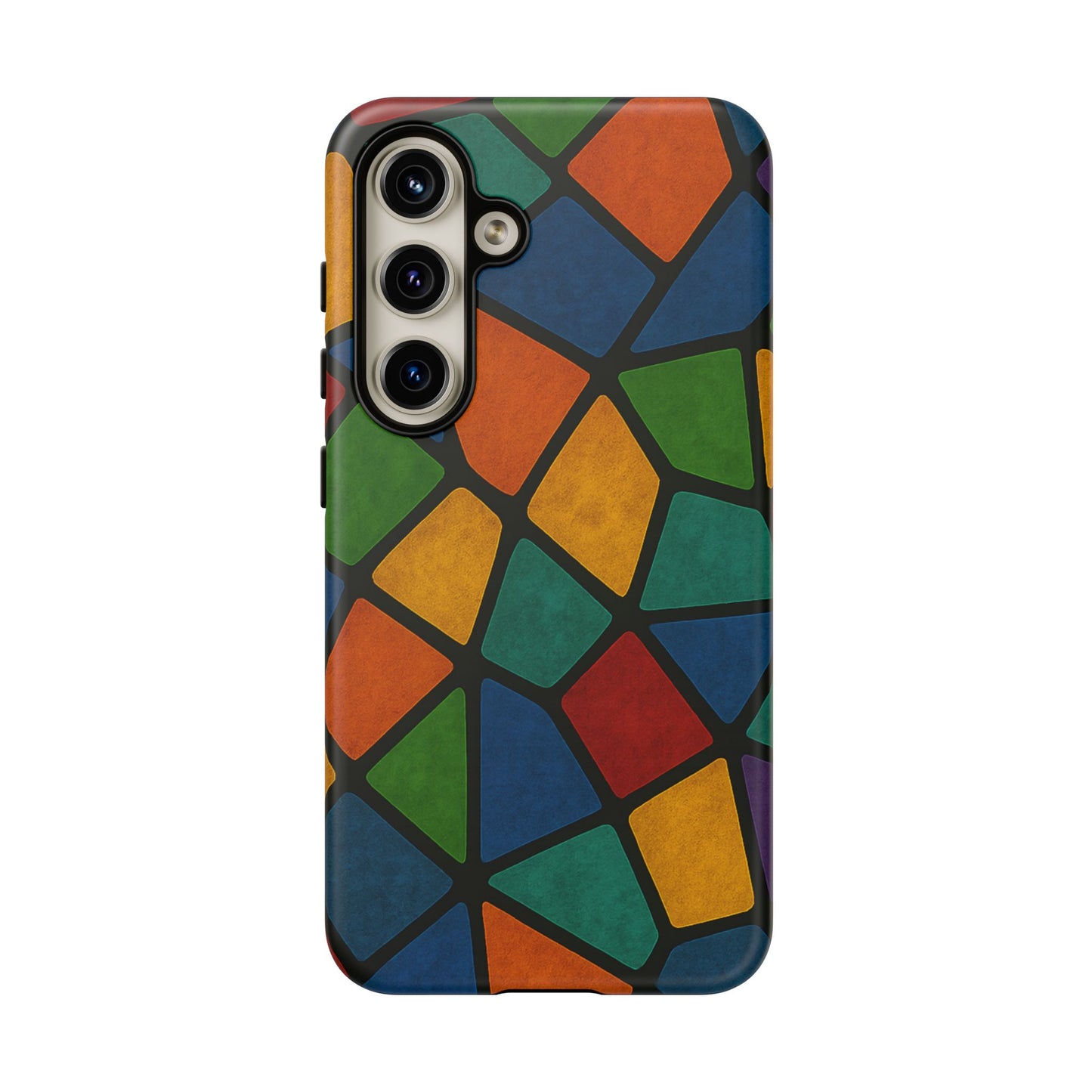 Colorful Mosaic Phone Case, Tough Cell Phone Cover, Vibrant Smartphone Protector, Unique Gift for Weddings, Birthday, Holidays