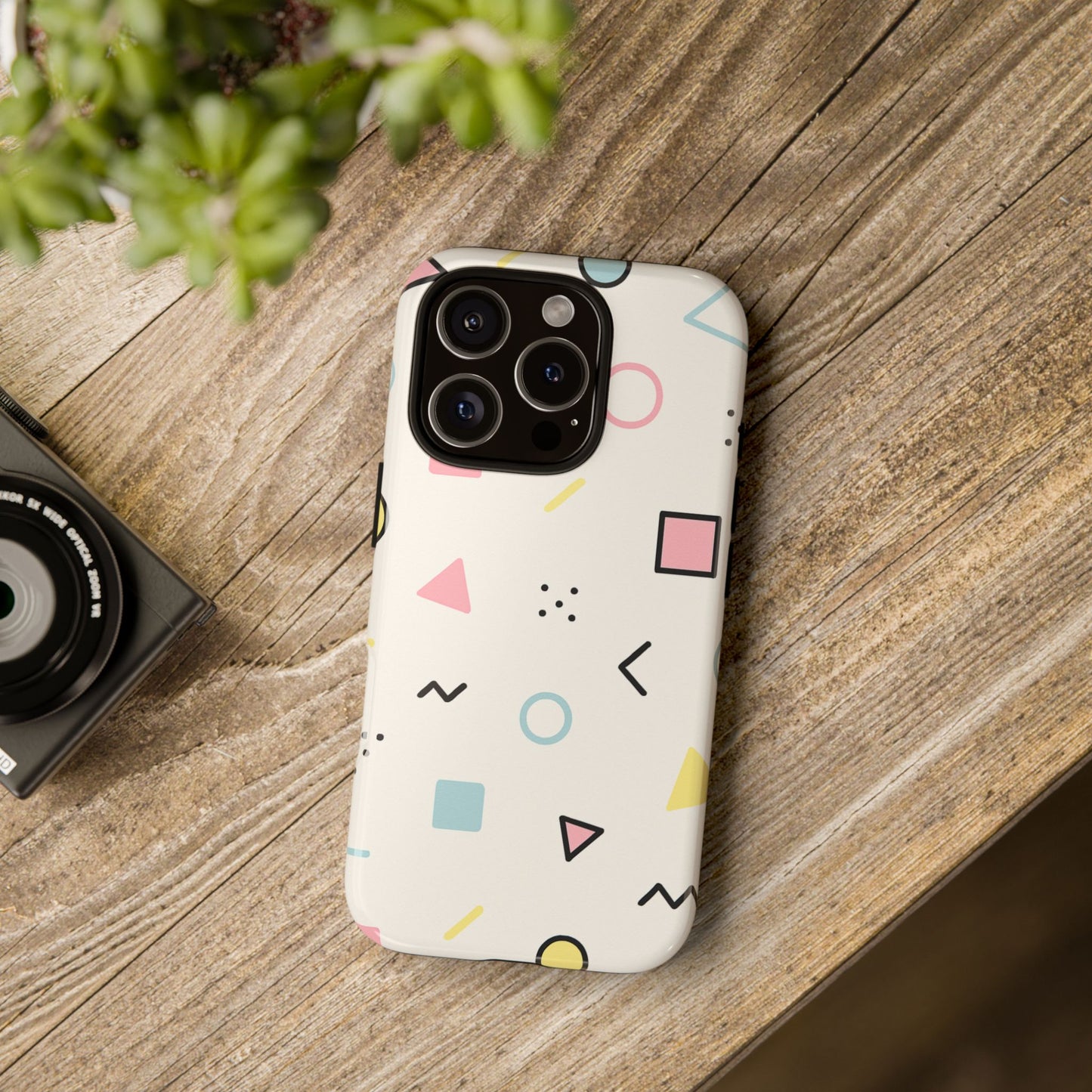 Geometric Phone Case - Stylish Tough Cases for Trendsetters, Unique Phone Covers, Modern Accessories, Gift Ideas for Her